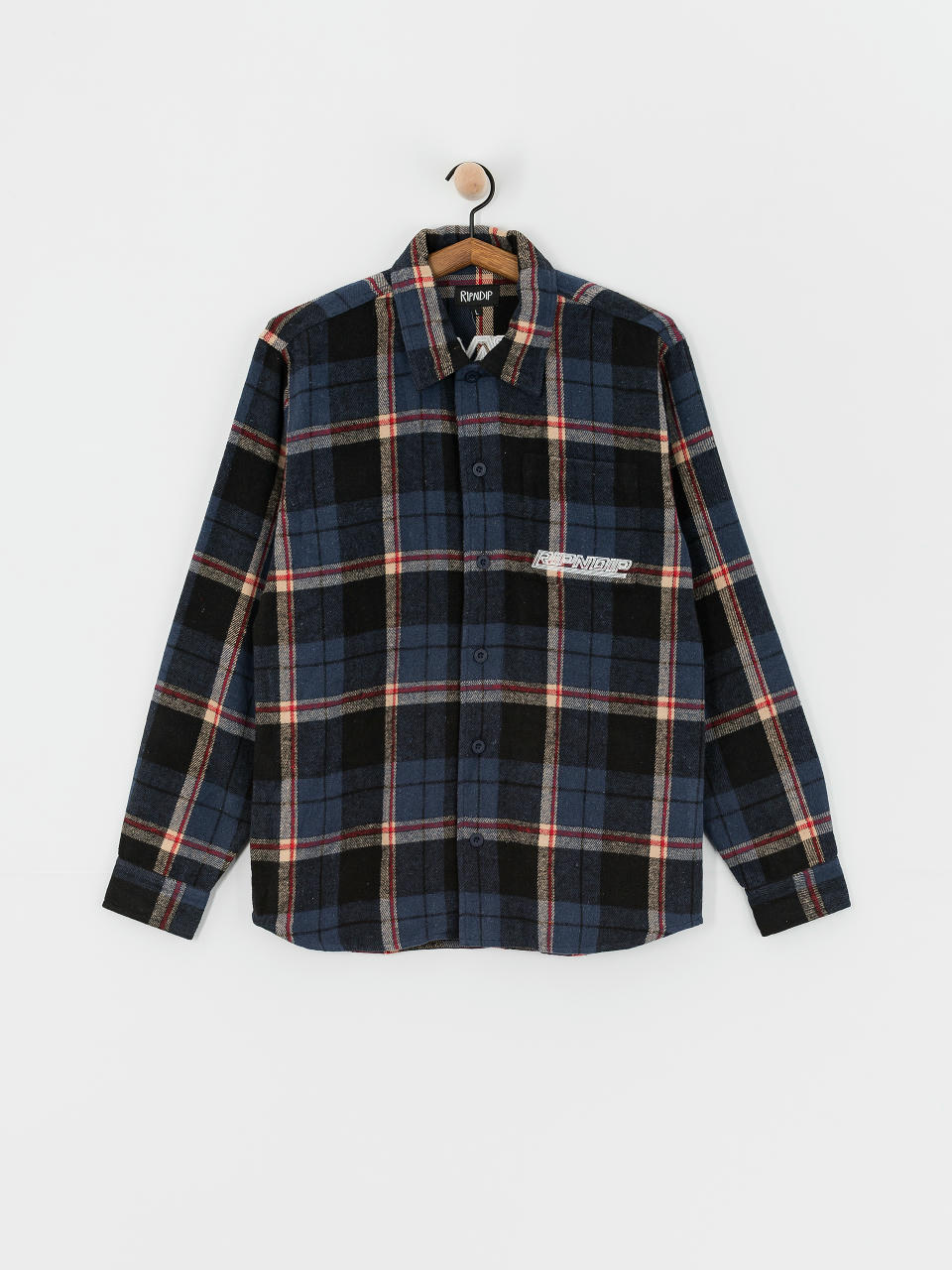 RipNDip Hemd Robo Button Up Flannel (navy)