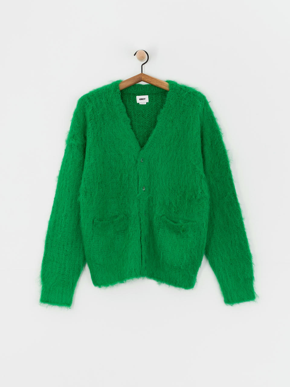 OBEY Pulli Patron Cardigan (bright green)