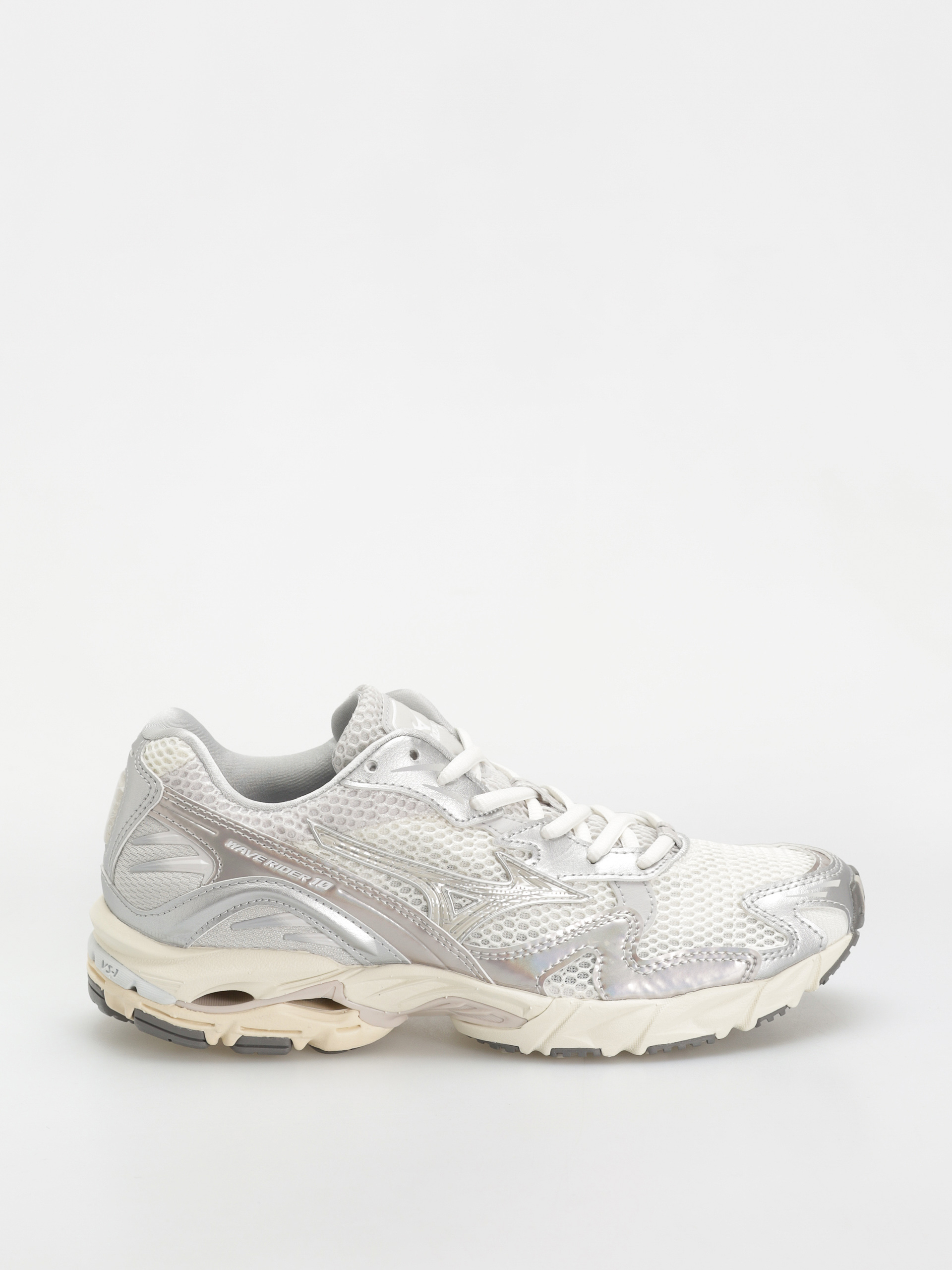 Mizuno Wave Rider 10 Shoes white, silver (white/white sand