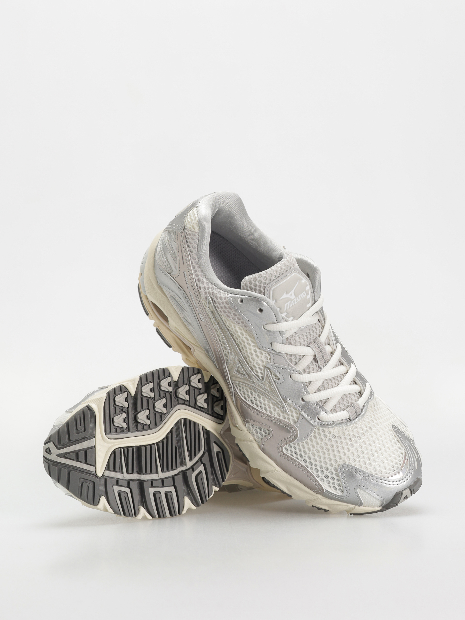 Mizuno Wave Rider 10 Schuhe (white/white sand/nimbus cloud)