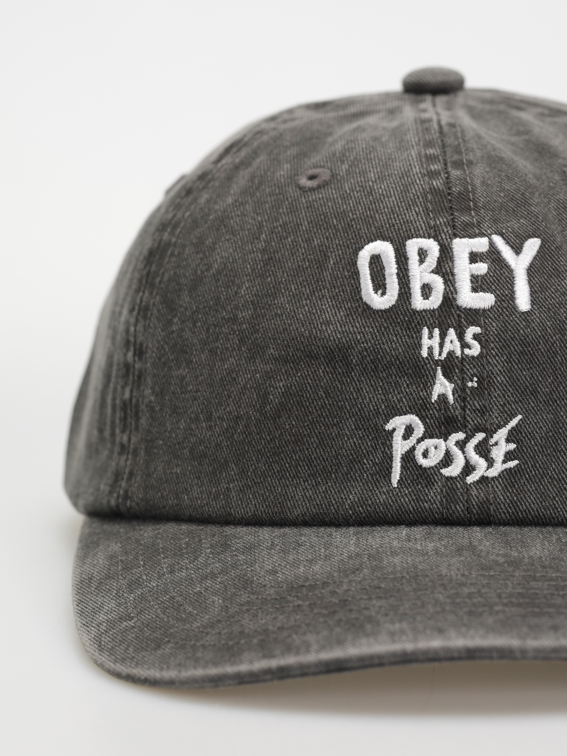 OBEY Pigment Posse Cap grey (pigment black)