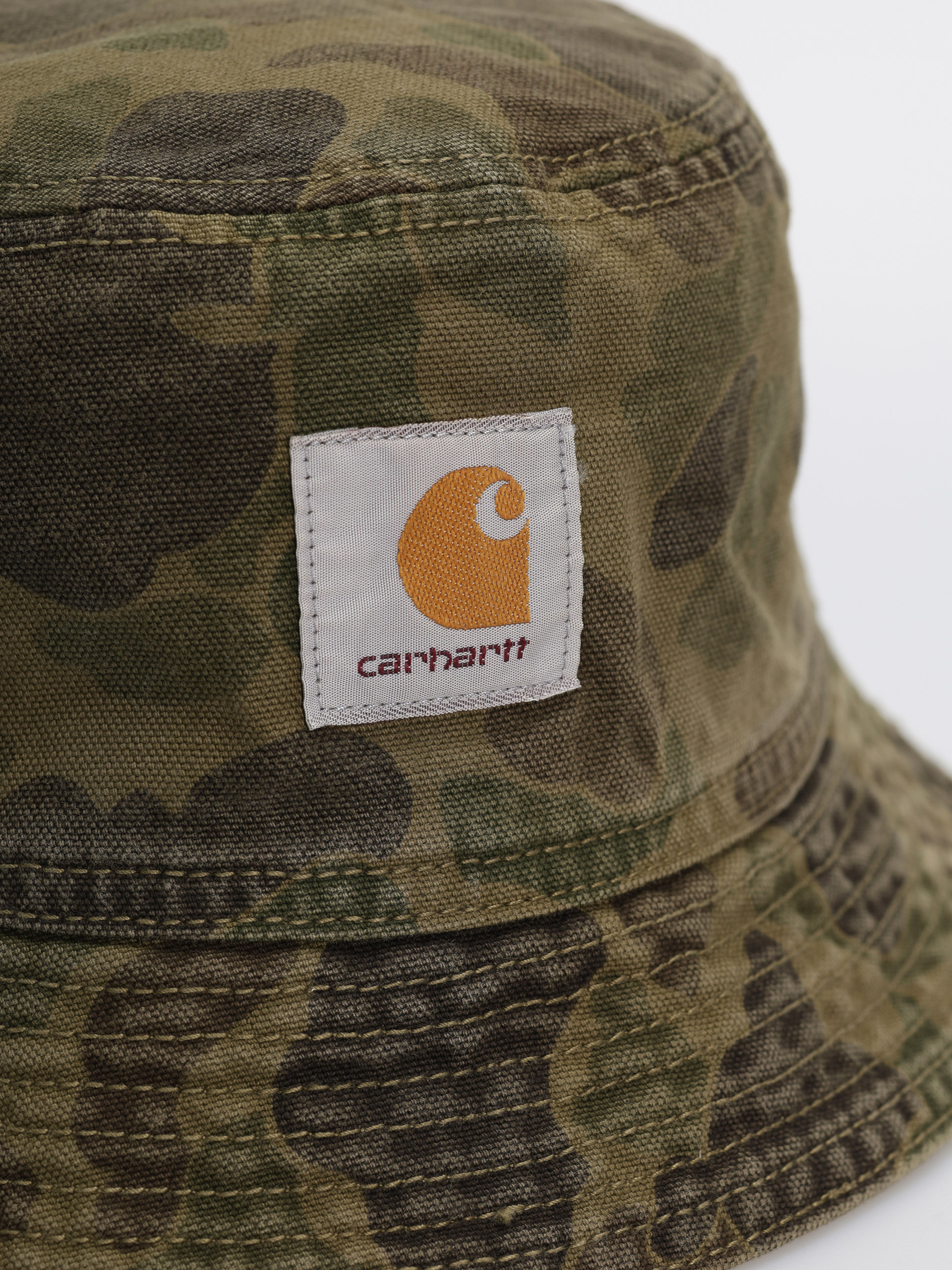 Carhartt WIP Irwin Bucket Hat, Camo Duck, Desert / Black