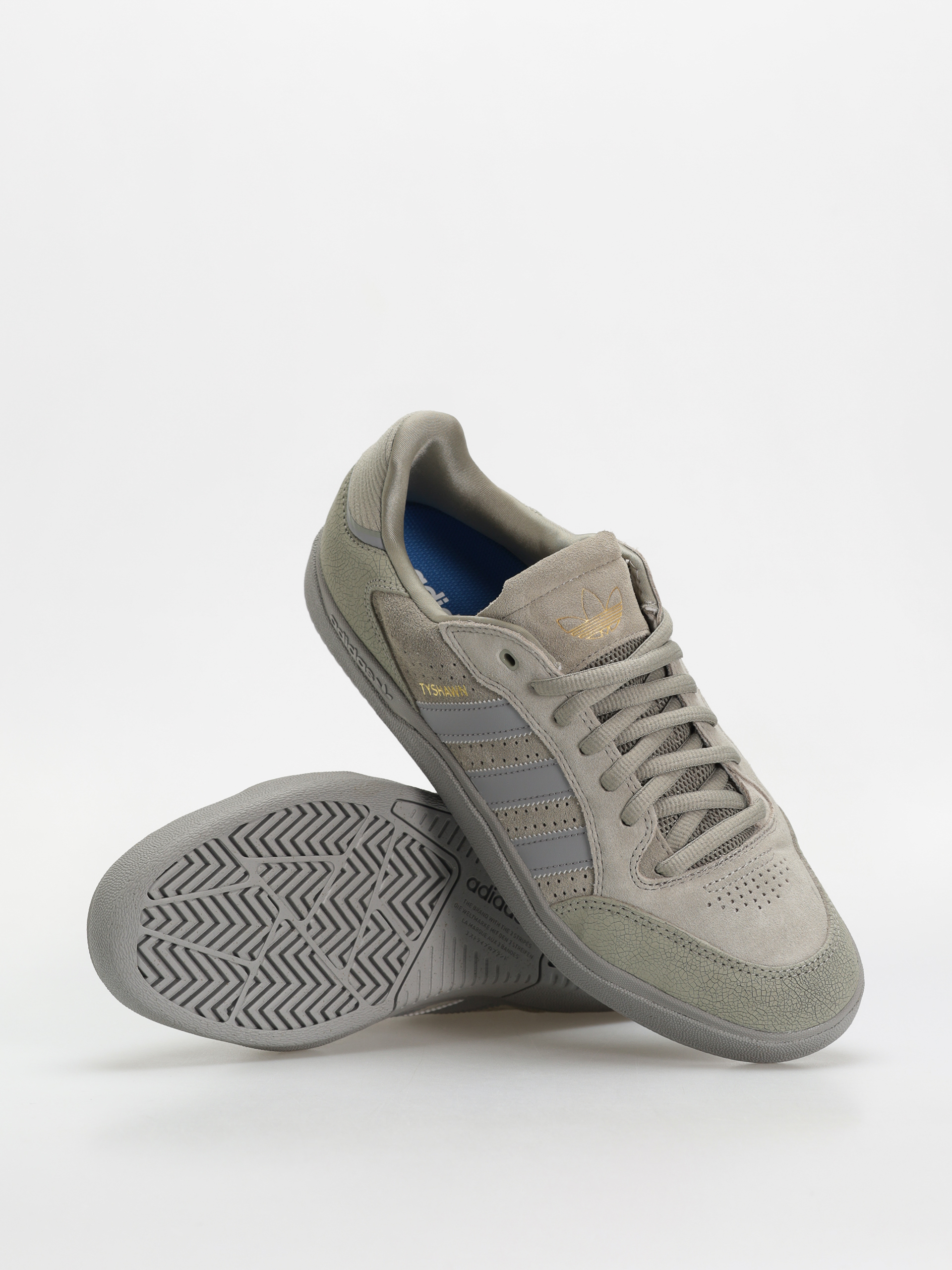 adidas gazelle silver green womens Adidas Tyshawn Low White/Grey SALE main image 0