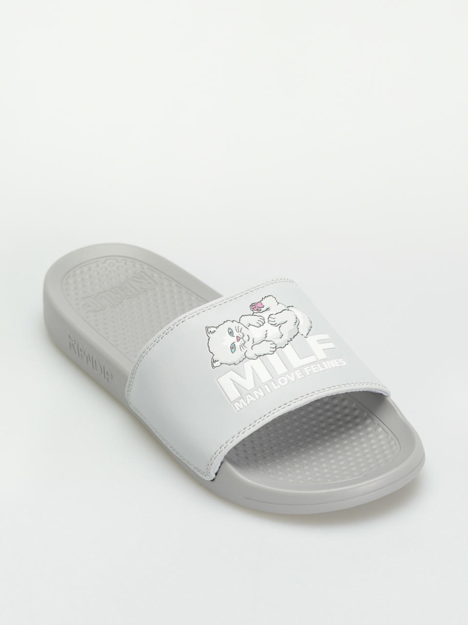 RipNDip Flip-flops Man I Love Felines (grey)