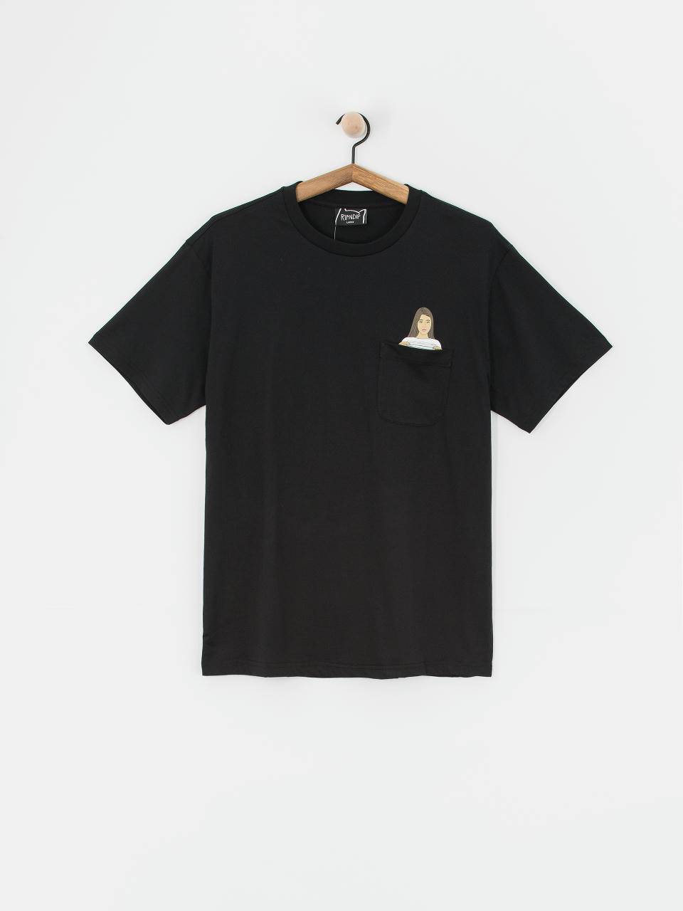 RipNDip Flashing Kittys Pocket T-Shirt (black)