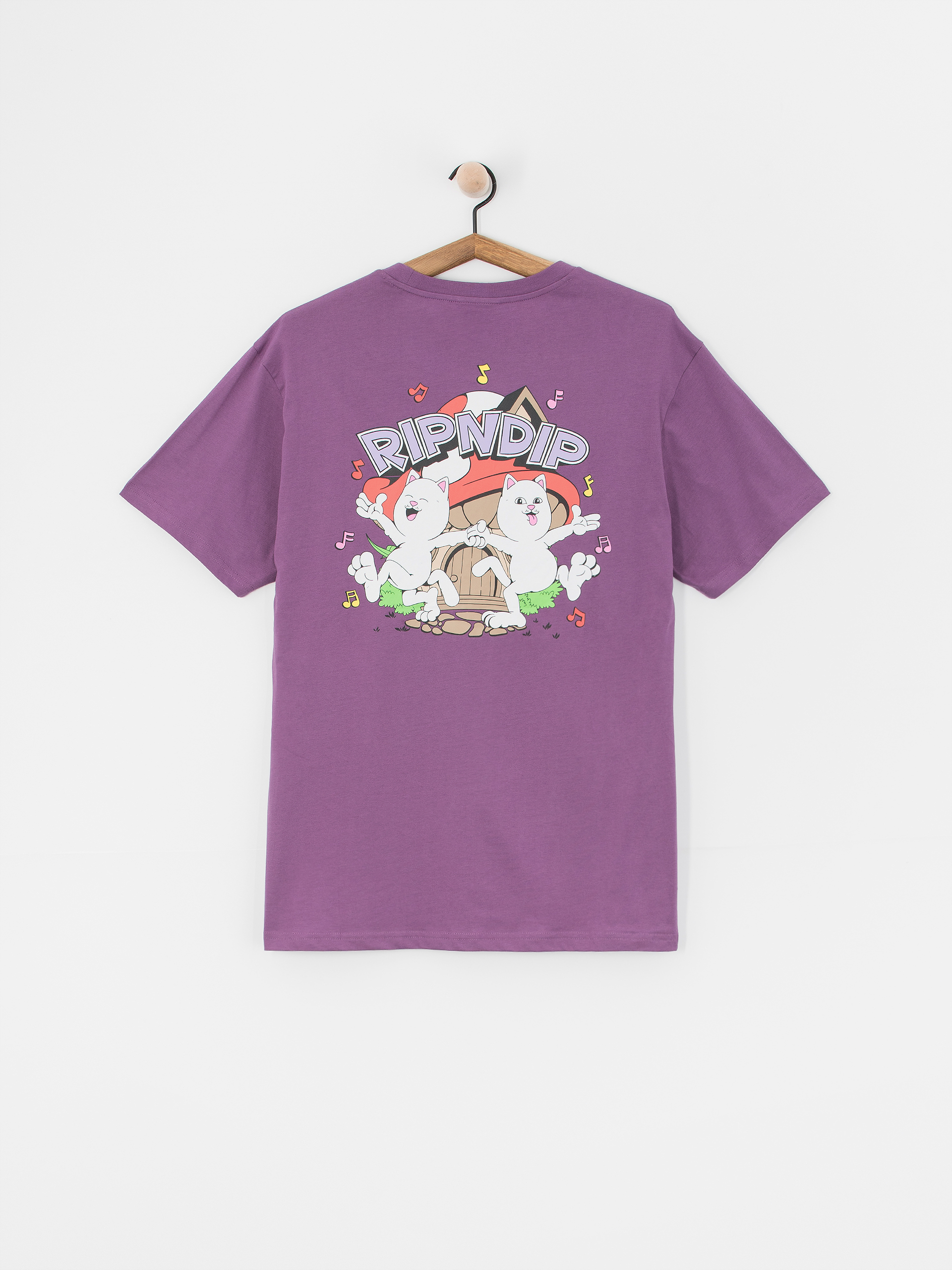 RipNDip Shroom House T-Shirt (plum)