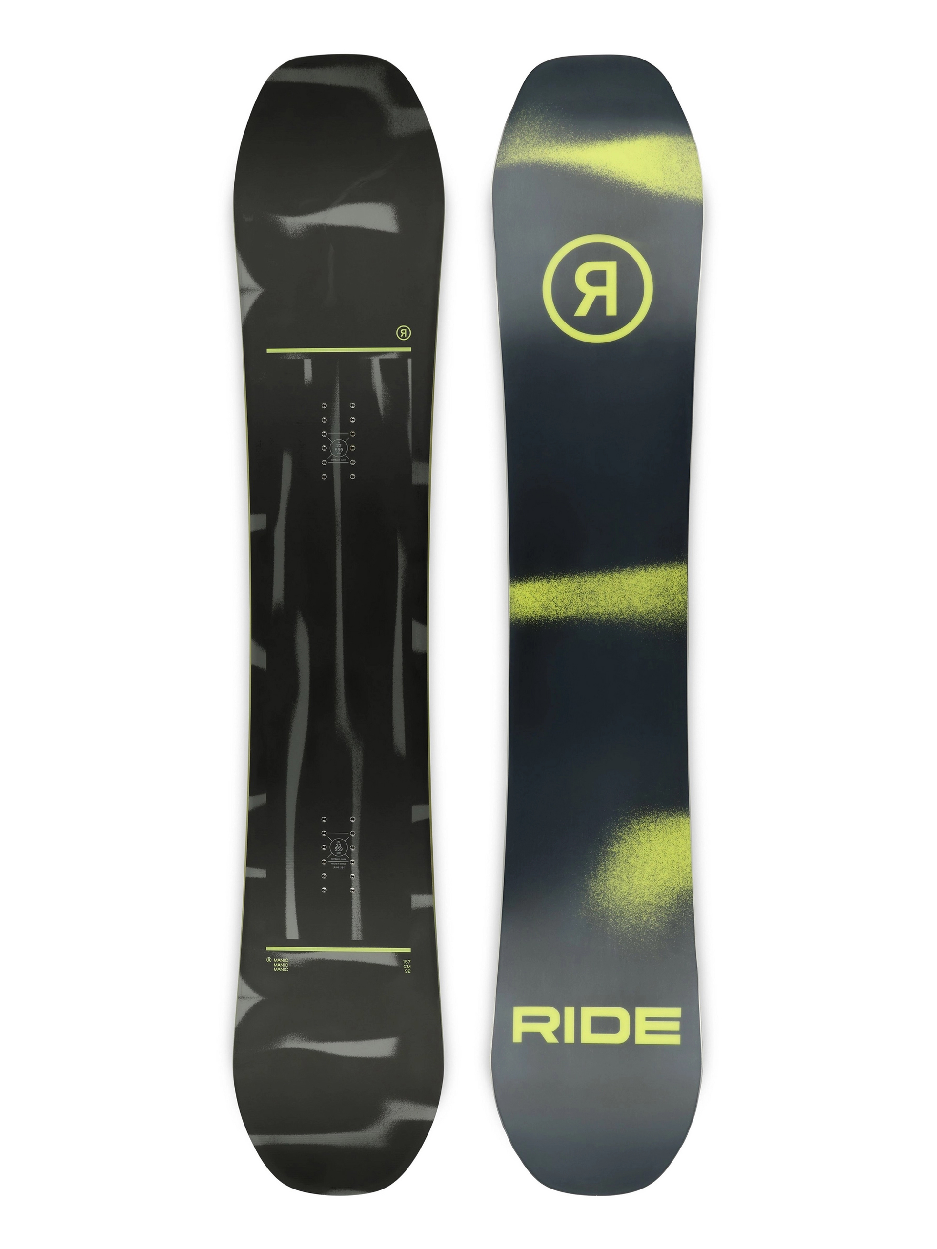 Ride Snowboard MANIC - black, green, multicolor