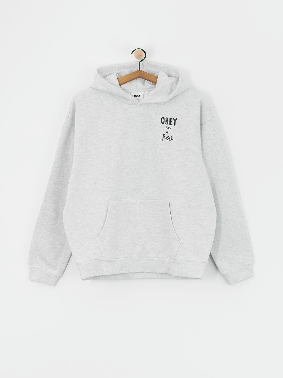 OBEY Hoodie Posse Extra Heavy HD (ash grey)