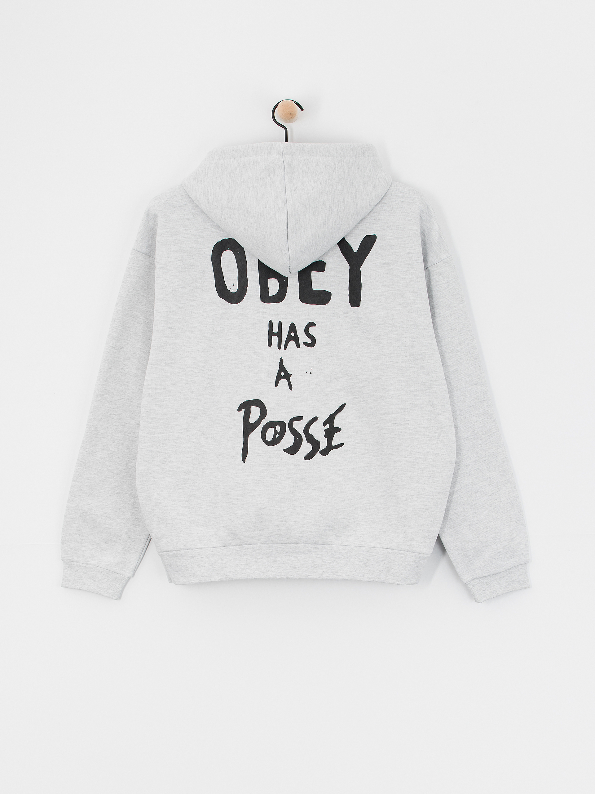 OBEY Hoodie Posse Extra Heavy HD (ash grey)