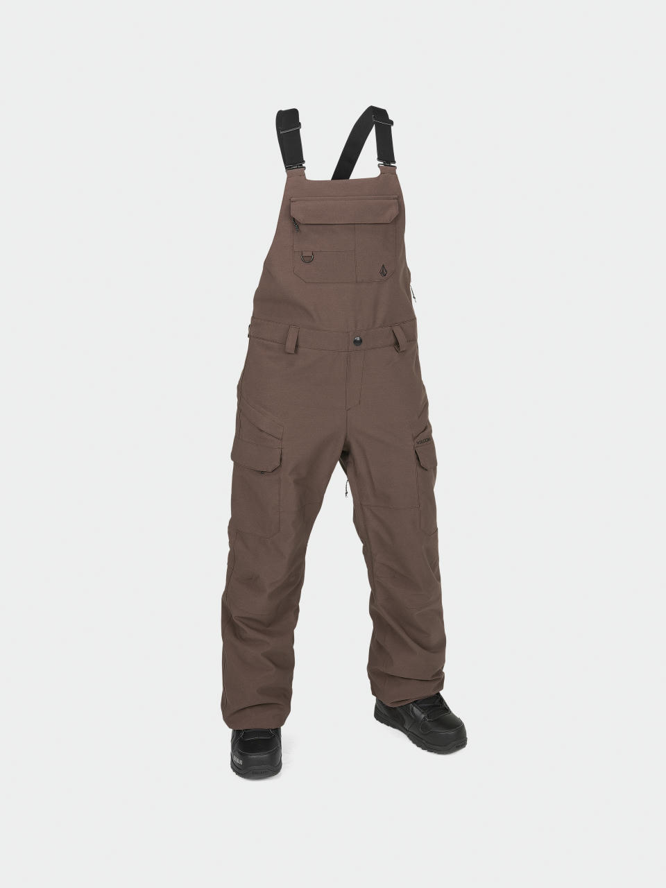 Damen Volcom Snowboard Hose Creston 3D Stretch Bib Overall (mahogany)