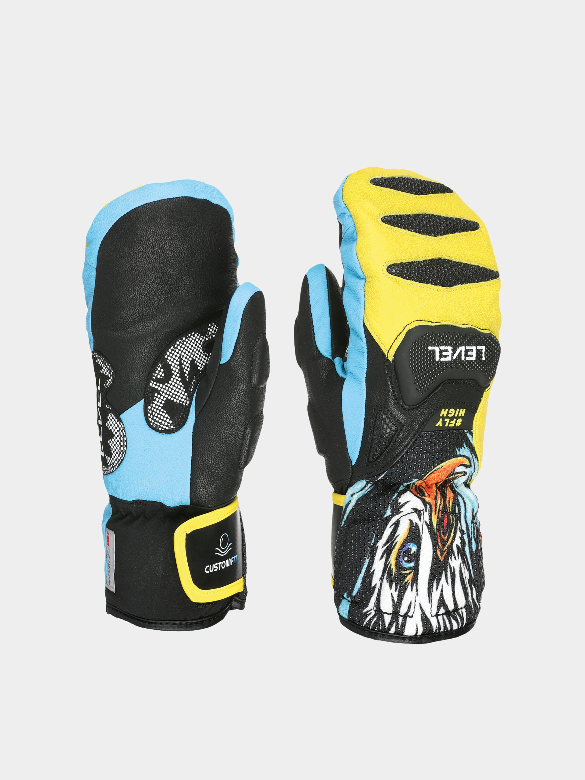 Level Handschuhe Sq Jr Cf Mitt JR (yellow blue)