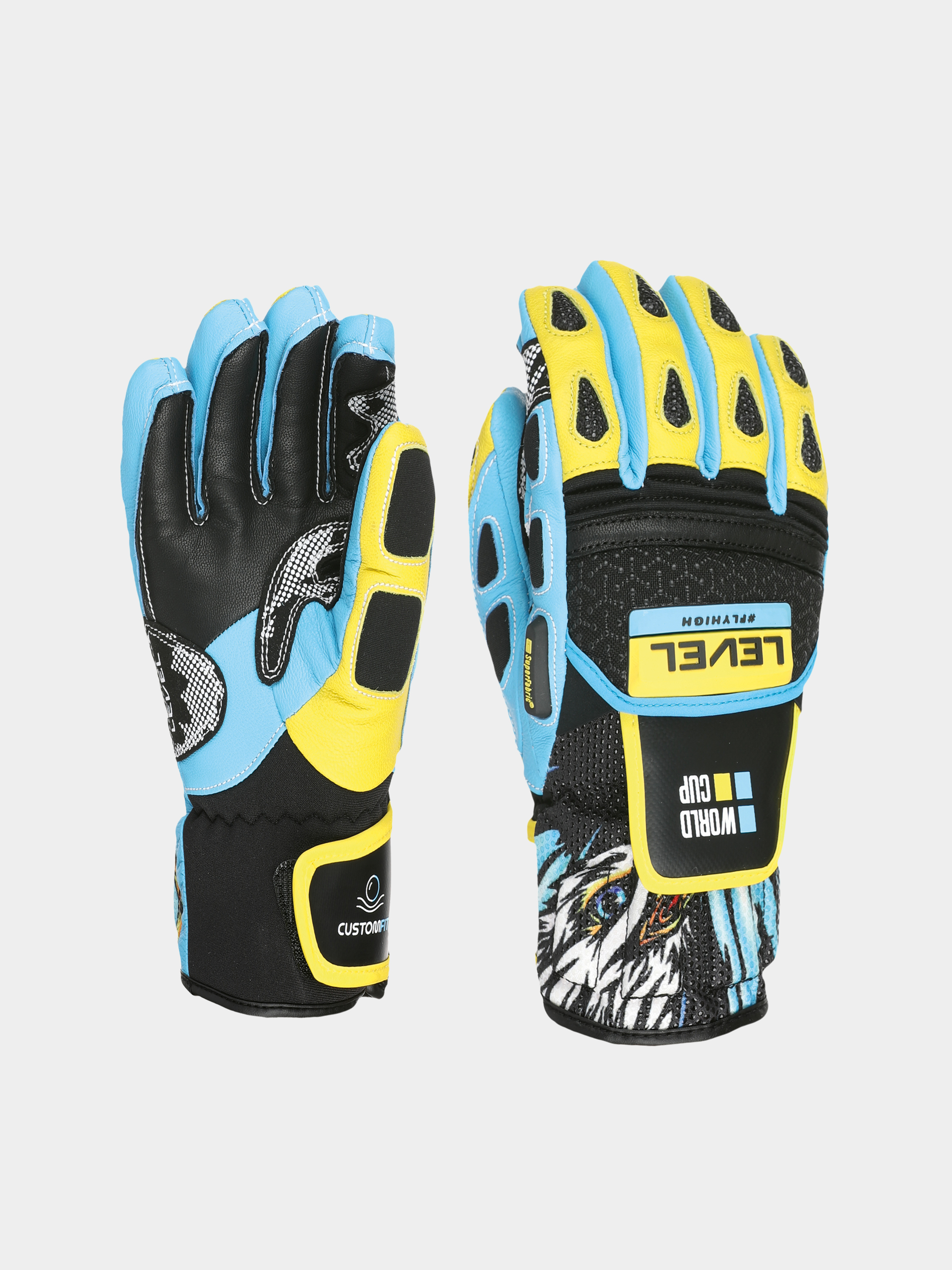 Level Gloves Worldcup Jr Cf JR (yellow blue)