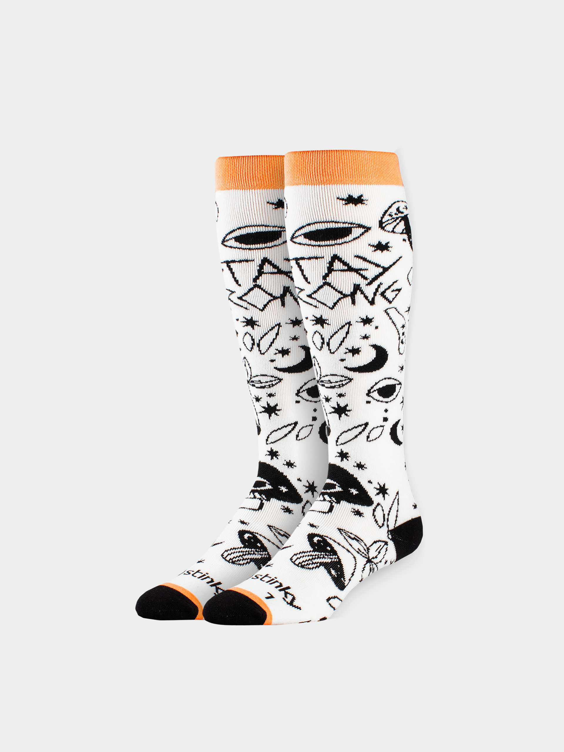 Stinky Socks Socks Stay Wrong (white/black)