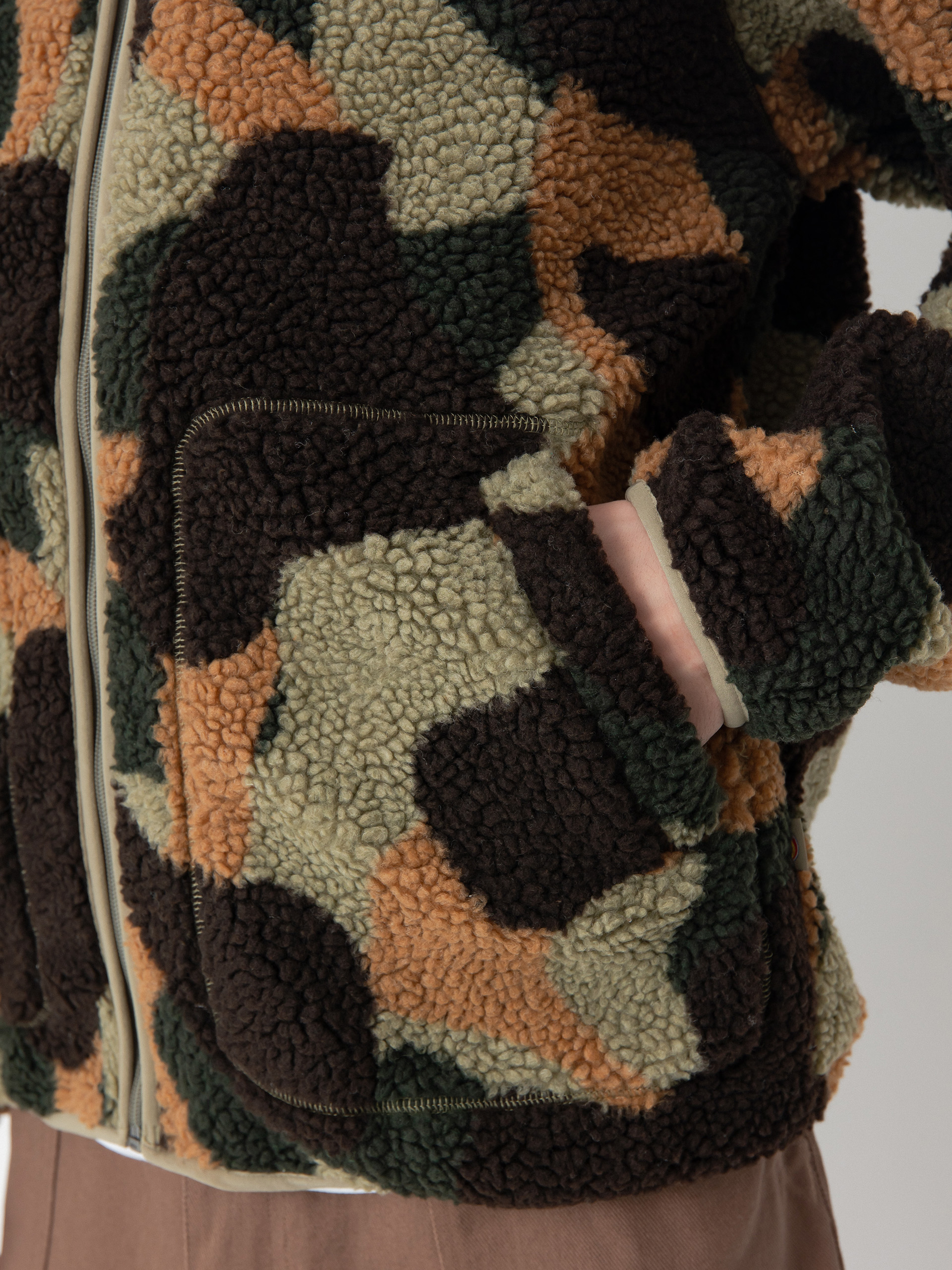 Mens Dickies Mount Hope Camo Fleece  (imperial green)