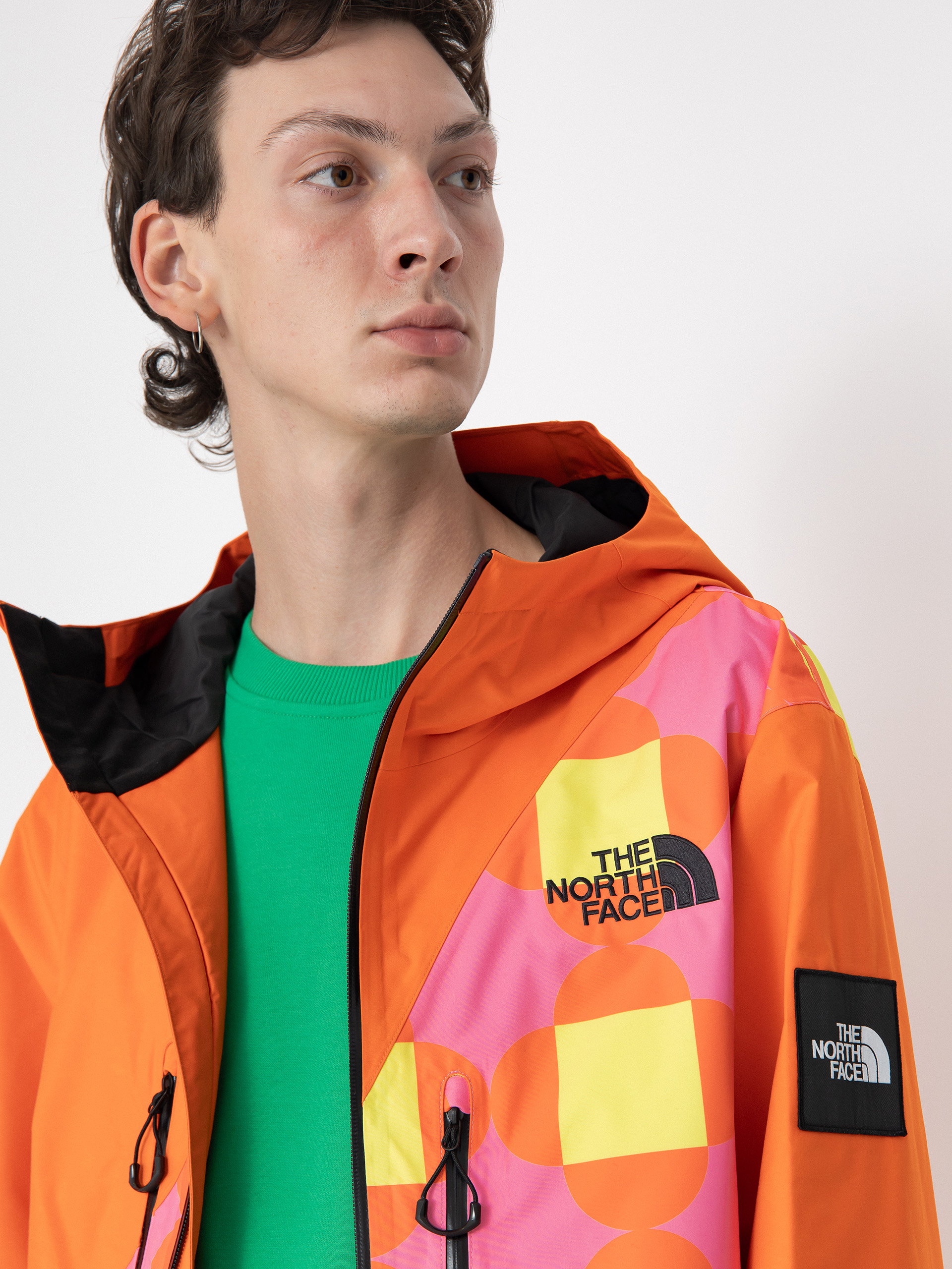 The North Face X Yinka Ilori 2L Rainshell Jacket orange gamma pink lets blossom