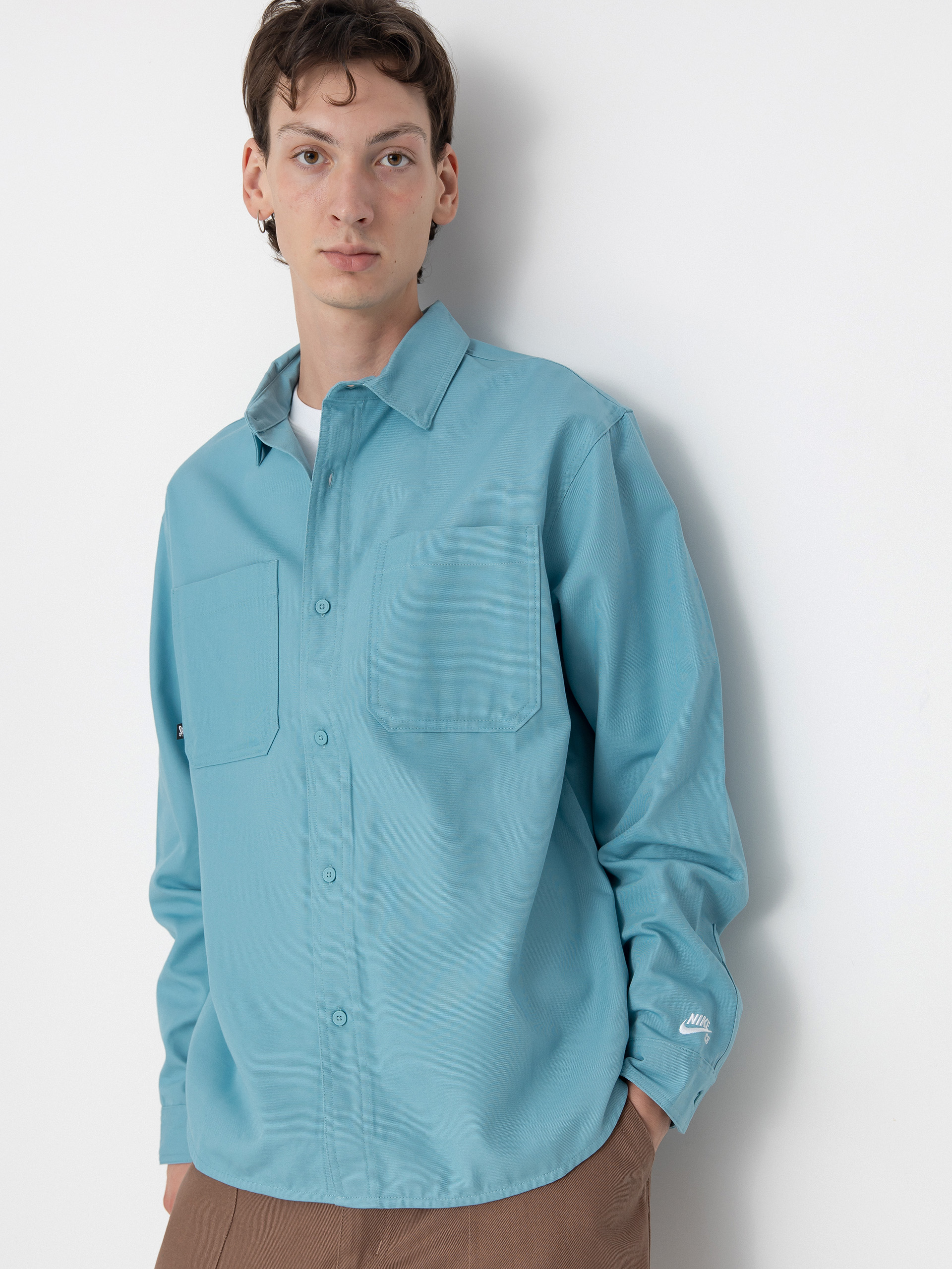 Nike SB New Essential Shirt (denim turq/white)