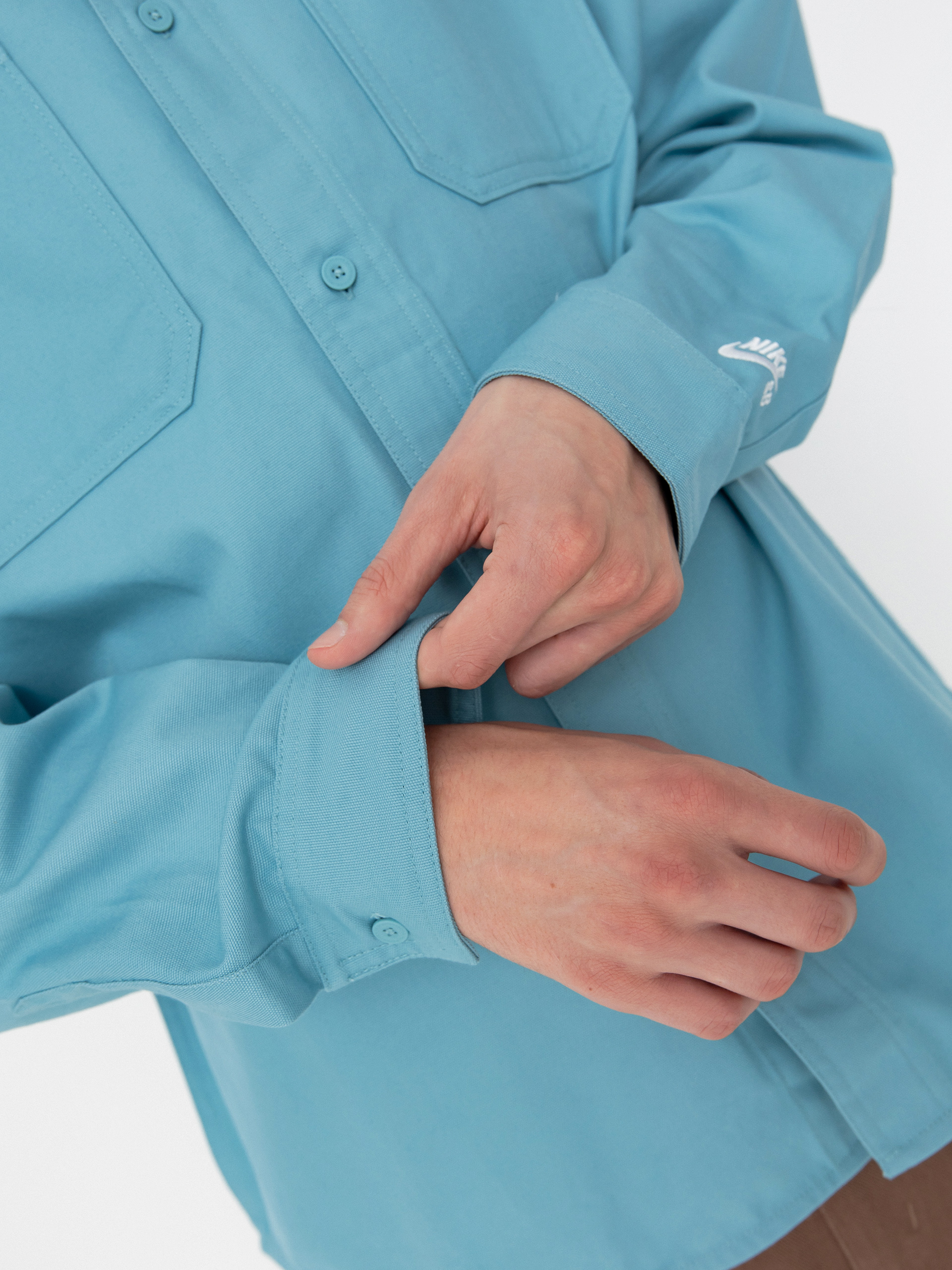 Nike SB New Essential Shirt (denim turq/white)