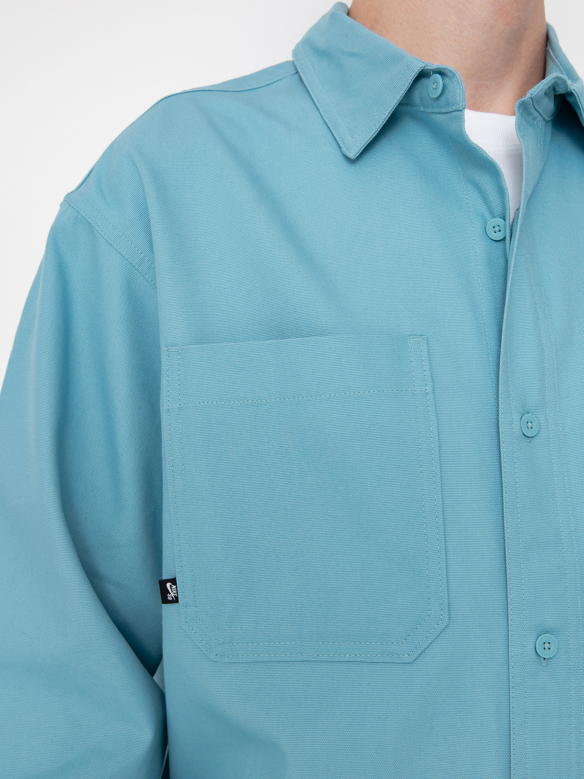 Nike SB New Essential Shirt (denim turq/white)