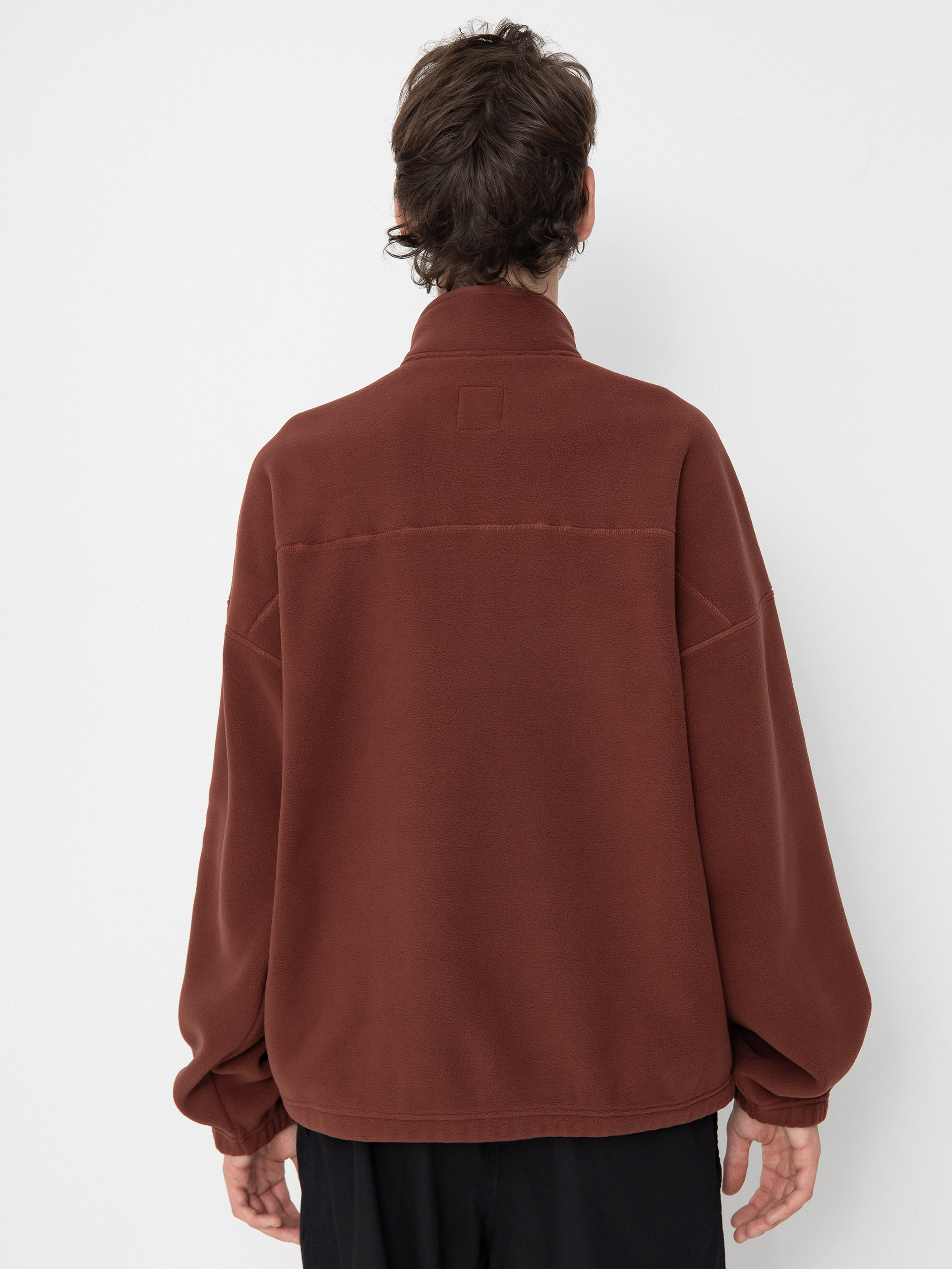 Polar Skate Ivan Half Zip Crewneck (wine)