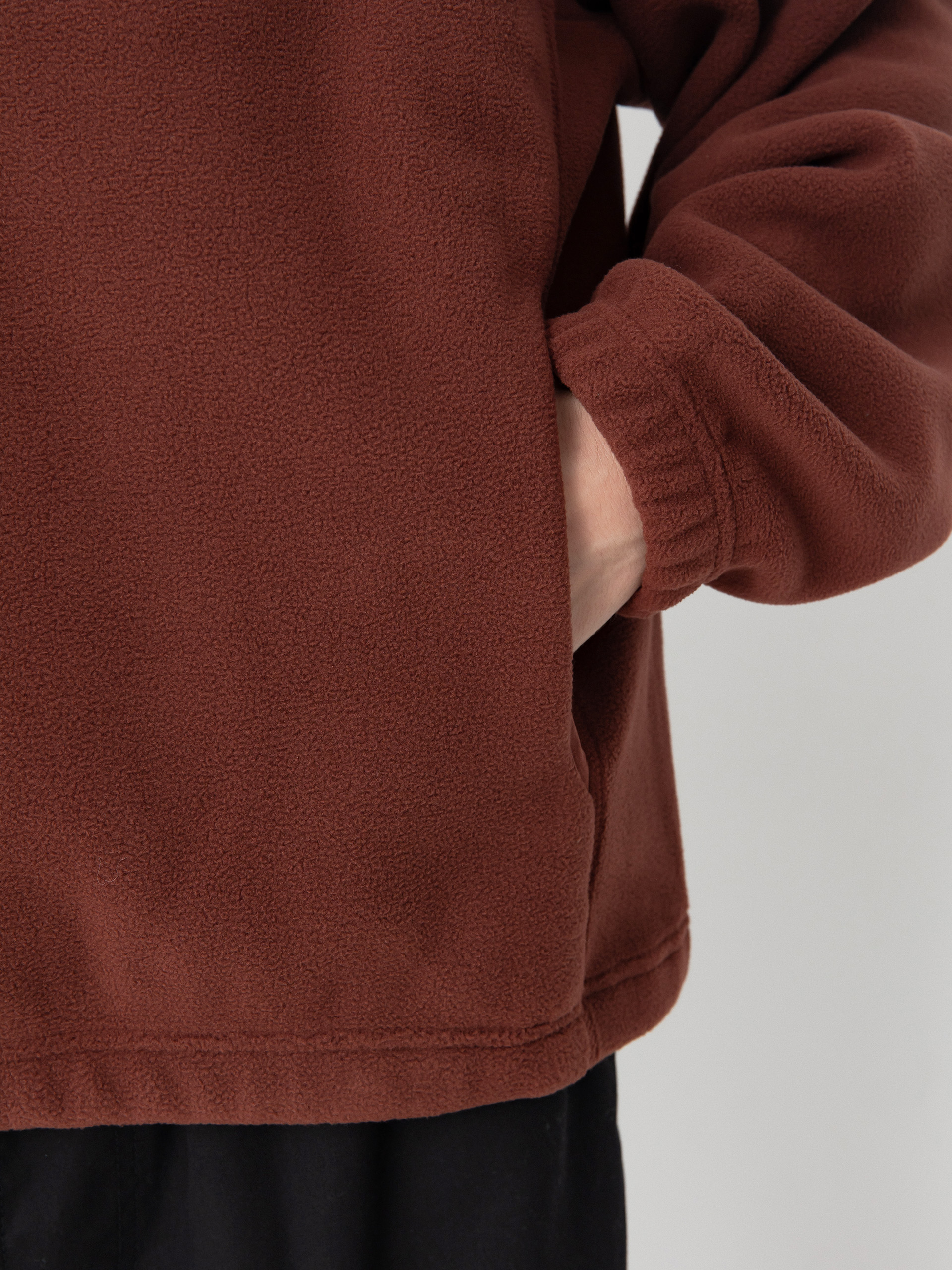 Polar Skate Ivan Half Zip Crewneck (wine)