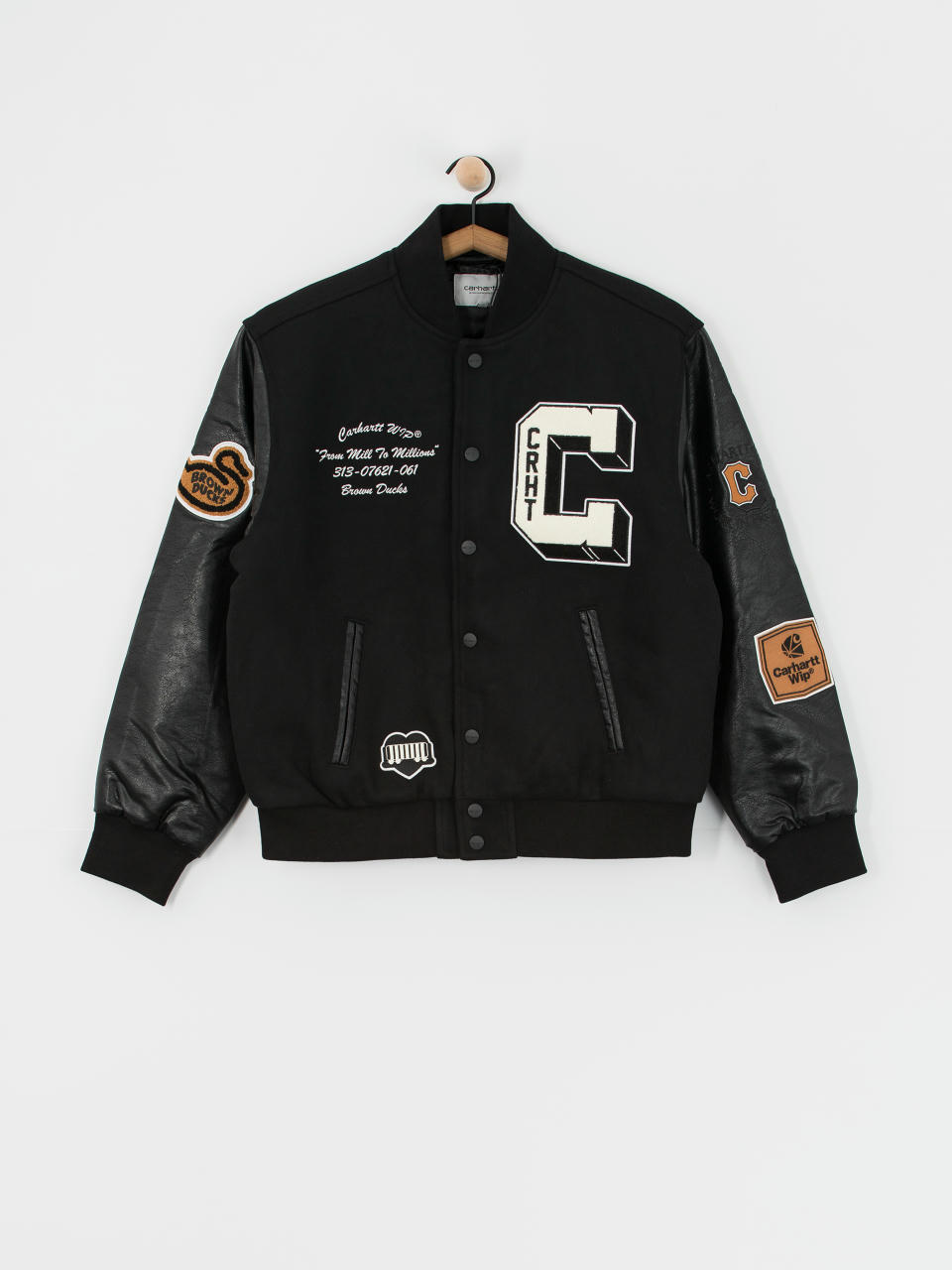 Carhartt WIP Jacke Brown Ducks Bomber (black/black)