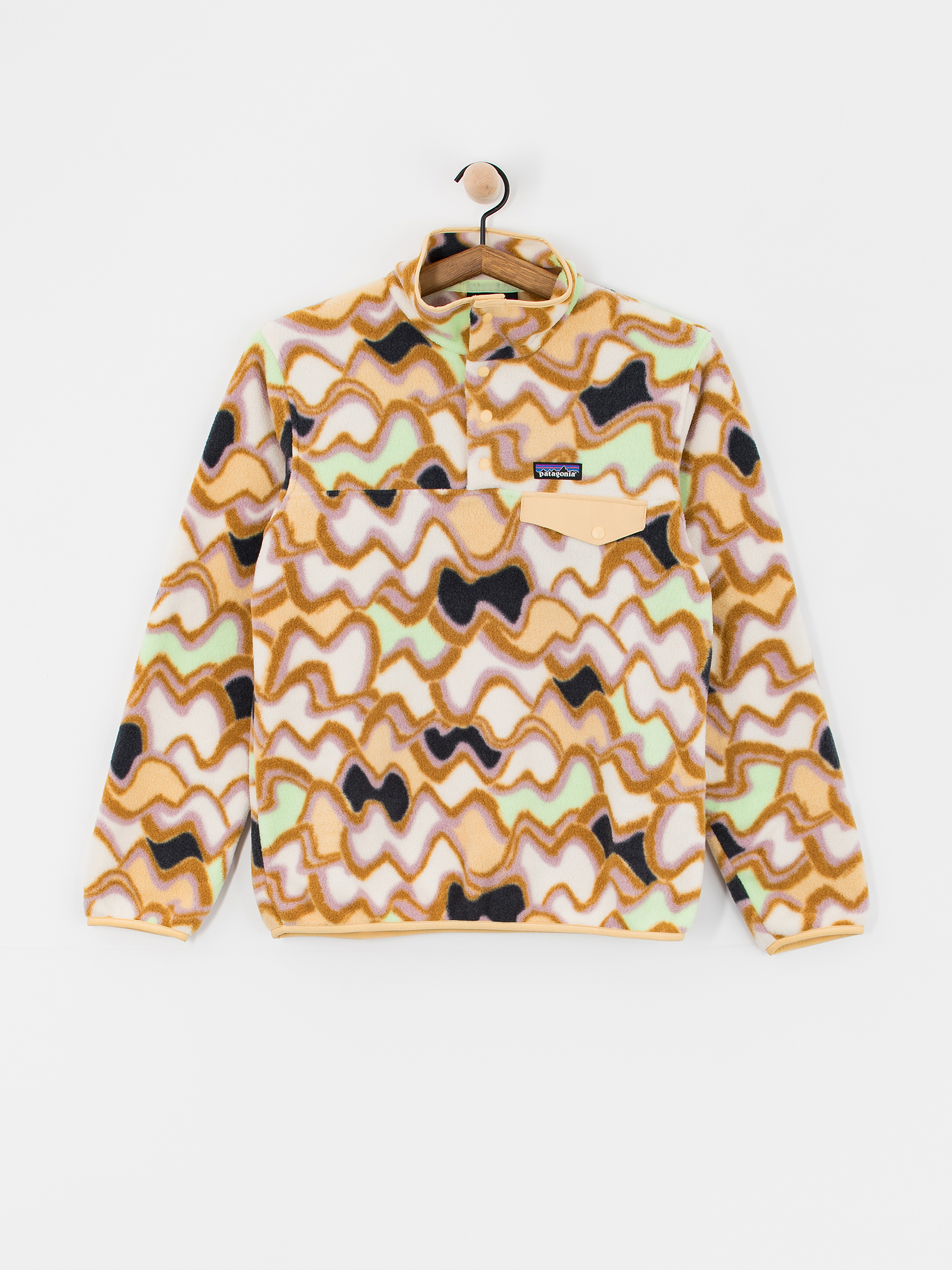 Patagonia Fleece LW Synch Snap T Wmn - brown, yellow, multicolor