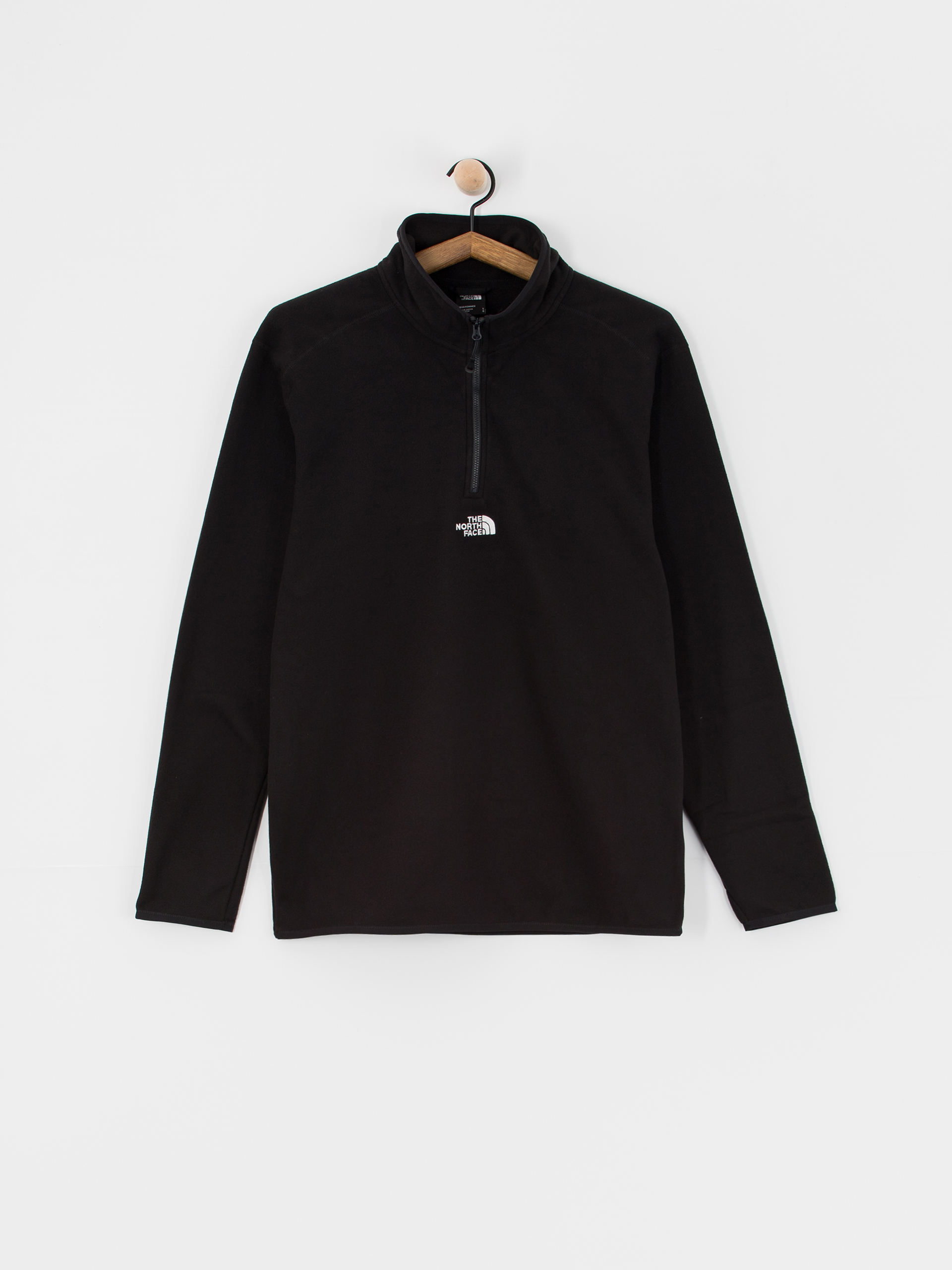 The North Face Fleece Glacier 1/4 Zip Embroidered Logo - black