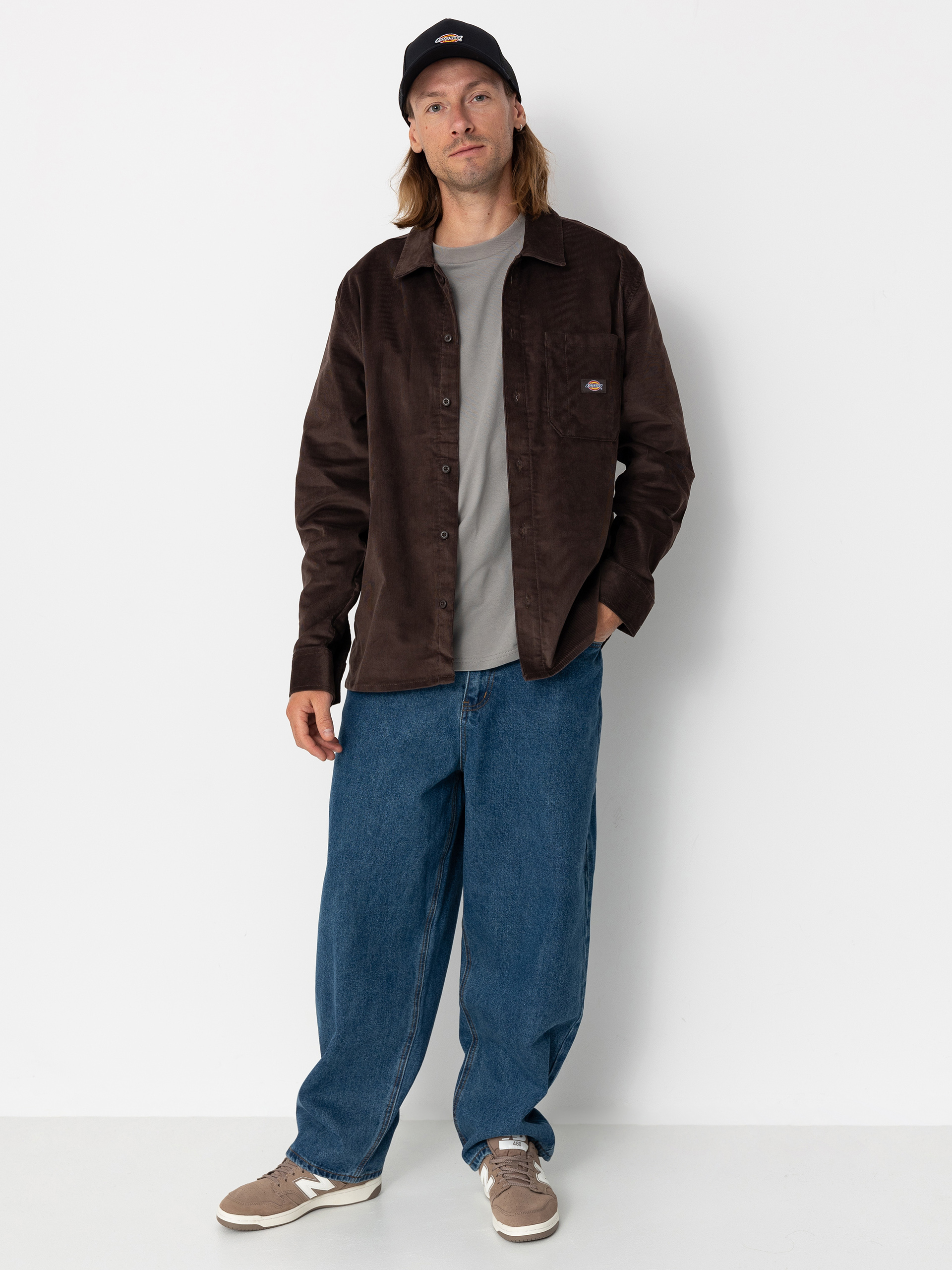 Dickies Corduroy Shirt - brown (chocolate brown)