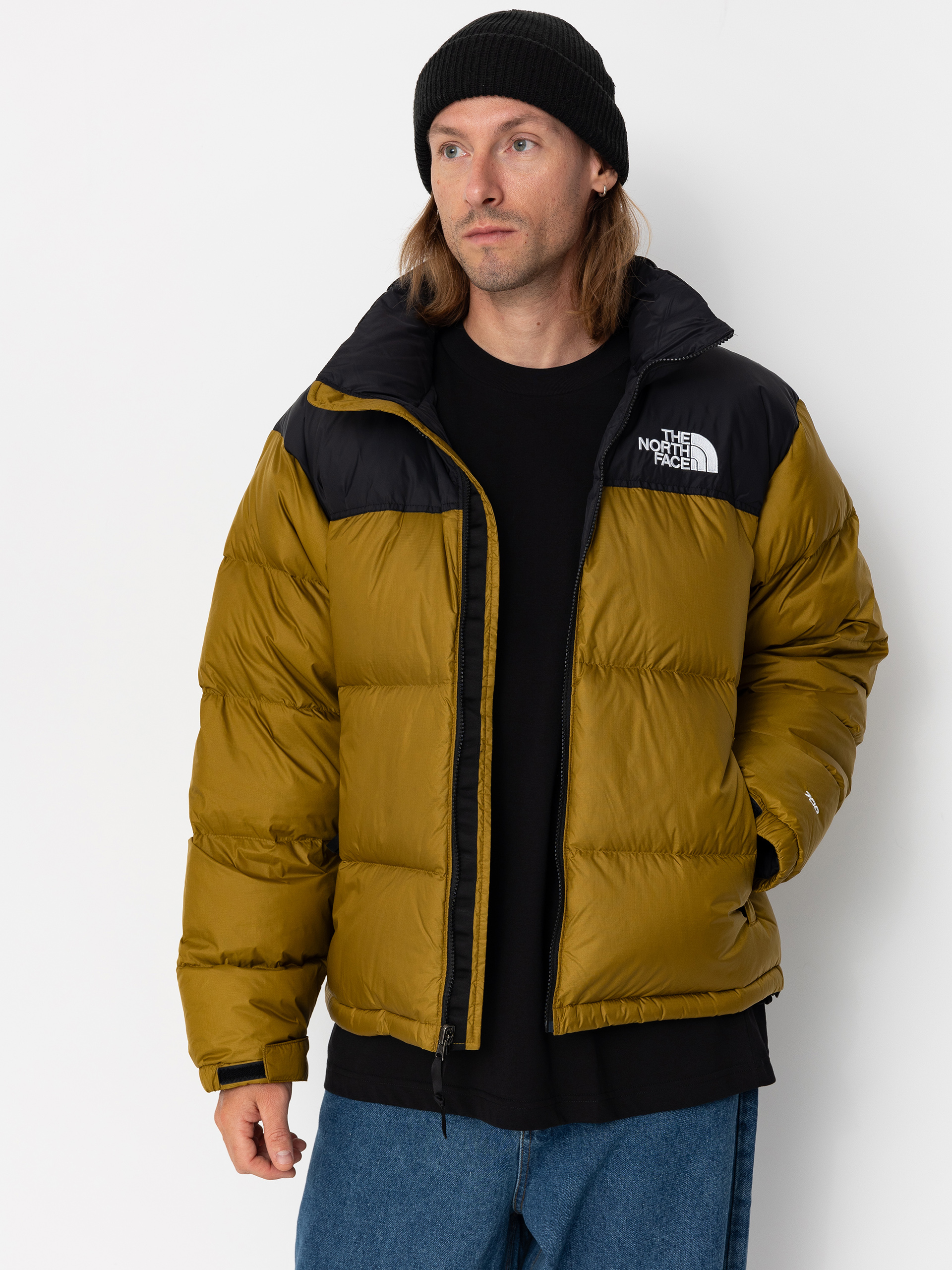 The North Face 1996 Retro Nuptse Jacket - brown (moss green/tnf black)