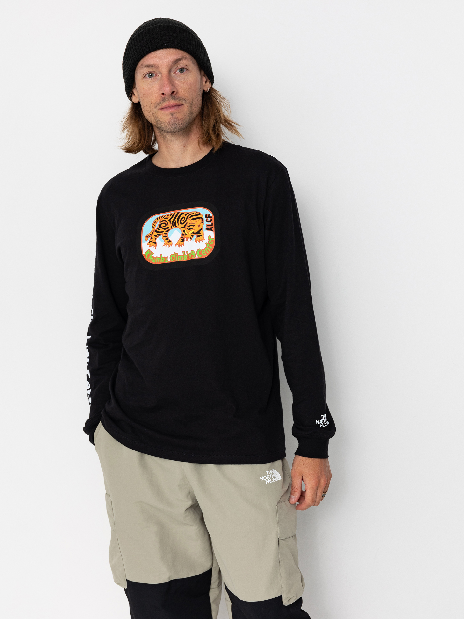 Black long sleeve north face top online