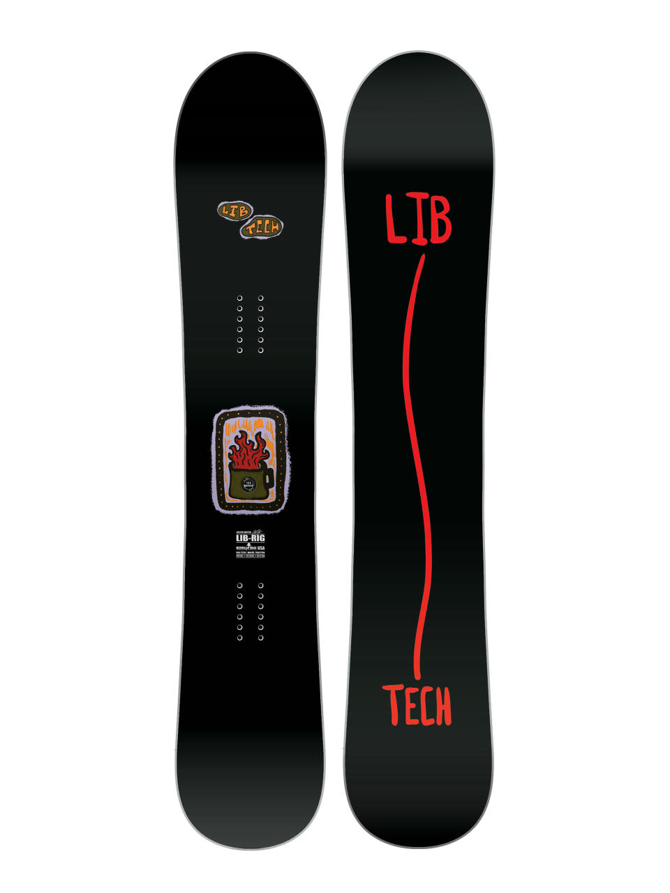 Mens Lib Tech Snowboard Lib Rig (black)