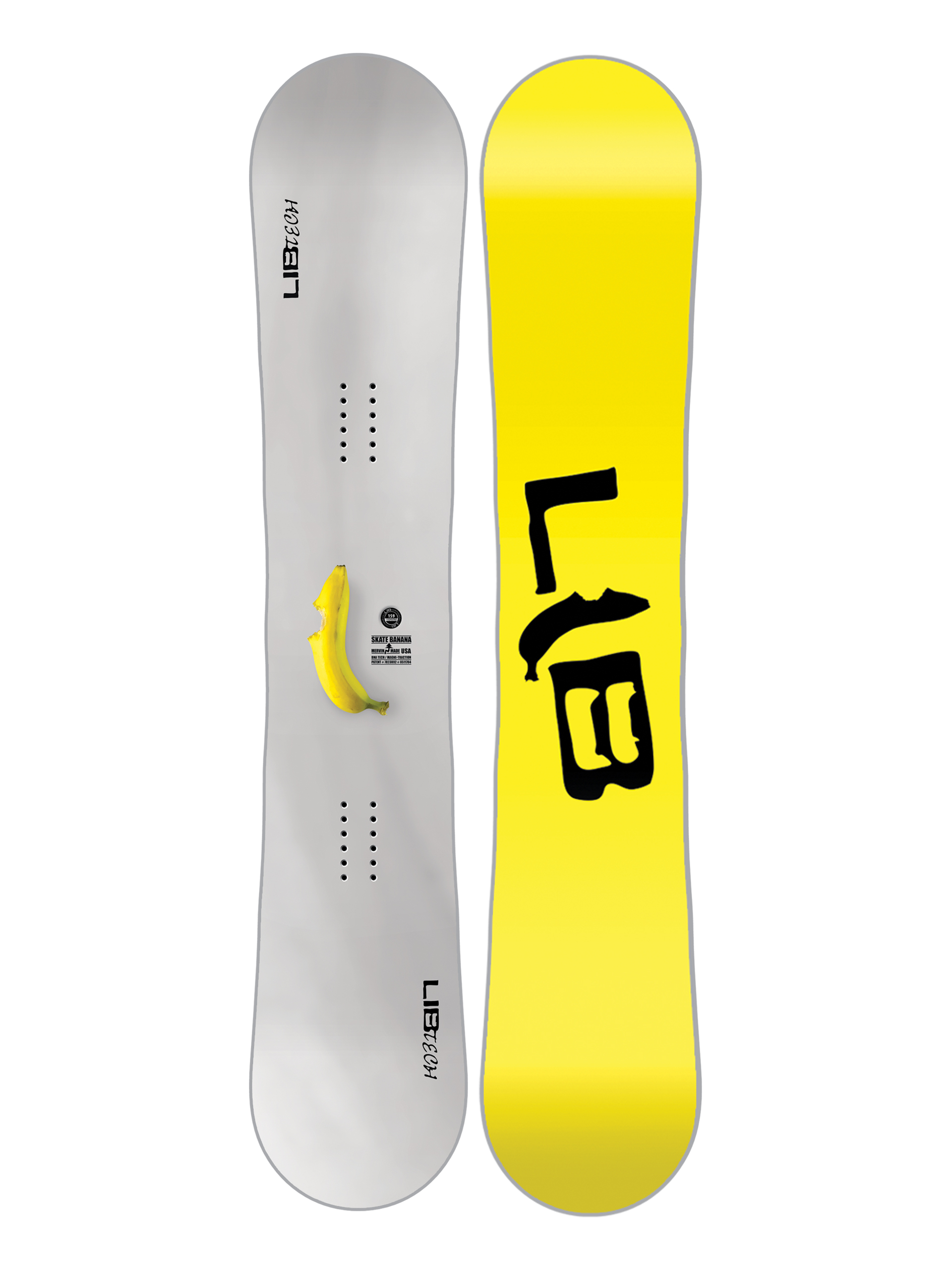 Lib Tech Snowboard Skate Banana - white, yellow, multicolor