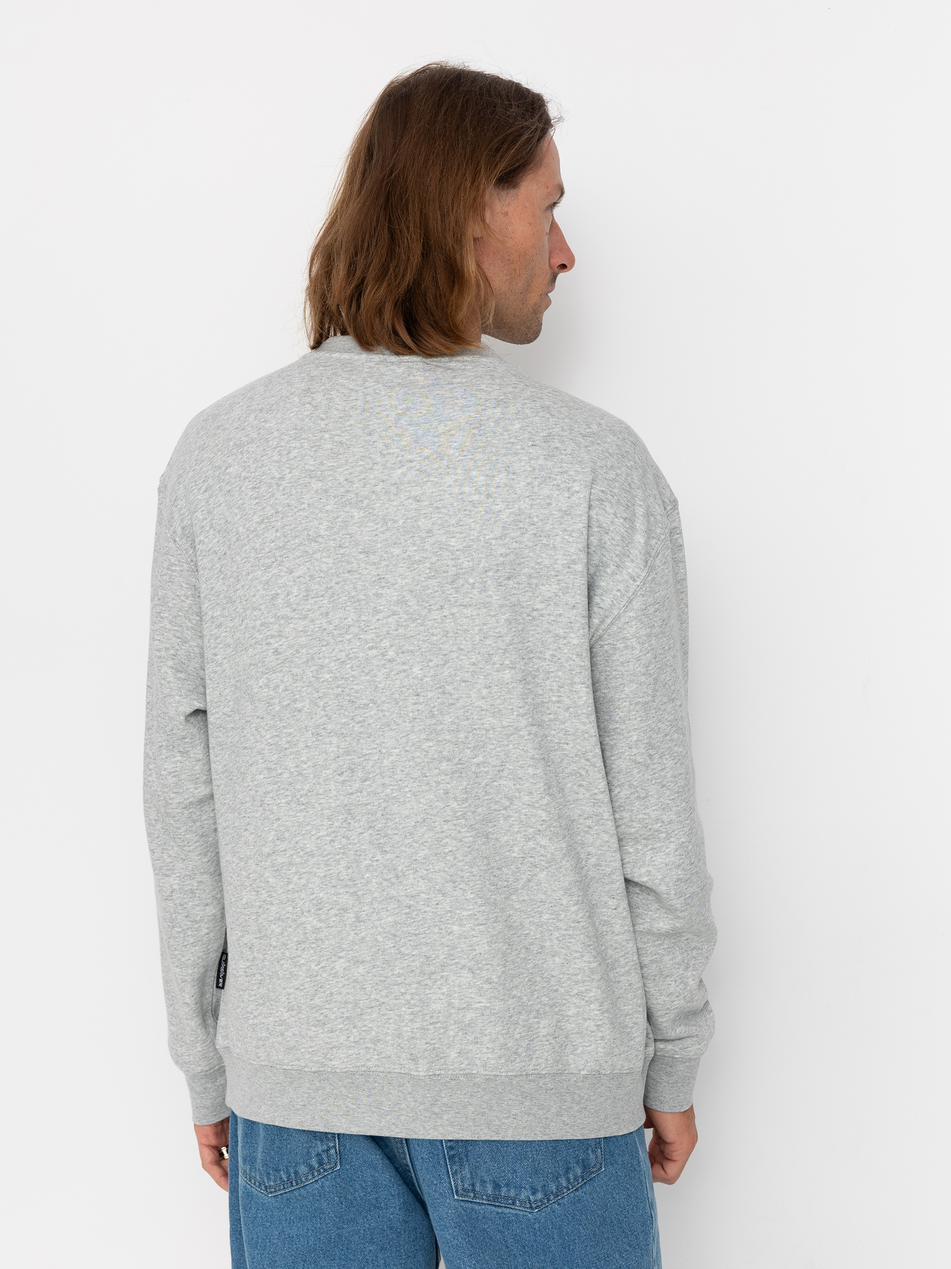Quiksilver Graphic Crew Sweatshirt (light grey heather)