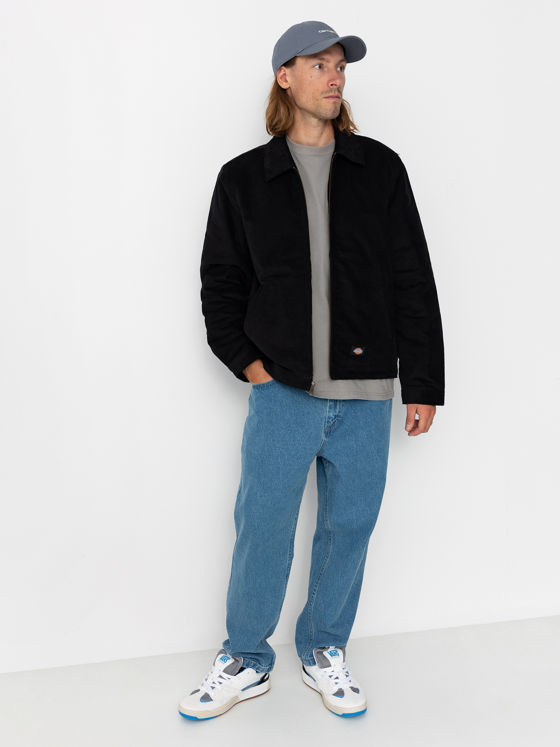 Dickies Jacke Corduroy Eisenhower (black)