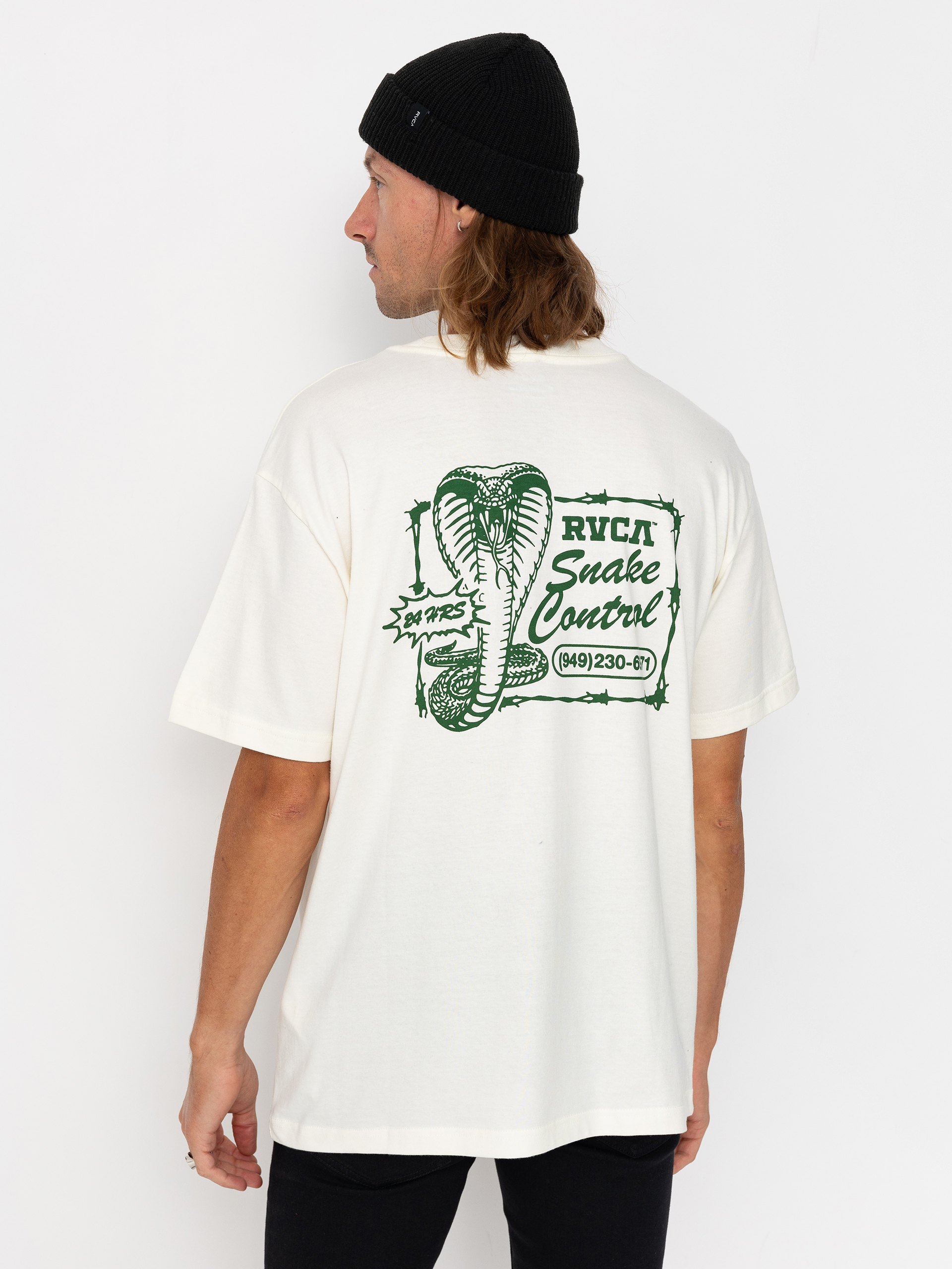 RVCA Cobra Service T-Shirt - beige (antique white)