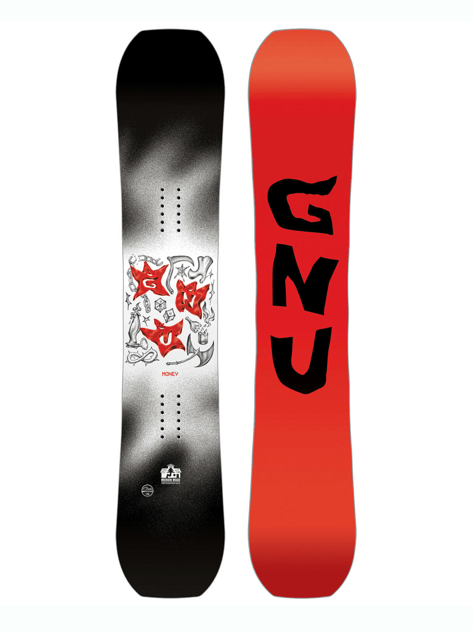 Mens Gnu Snowboard Money (red)