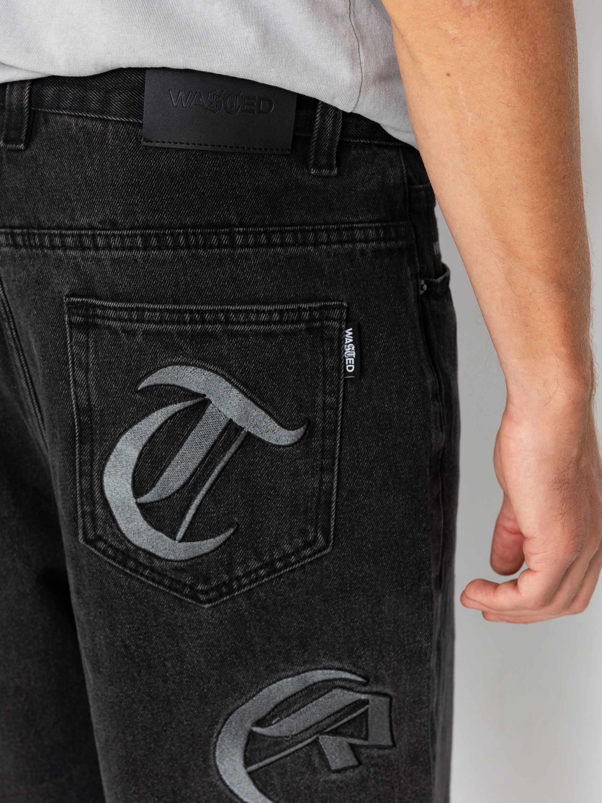 Wasted Paris Kingdom Curve Casper Pants (faded black)