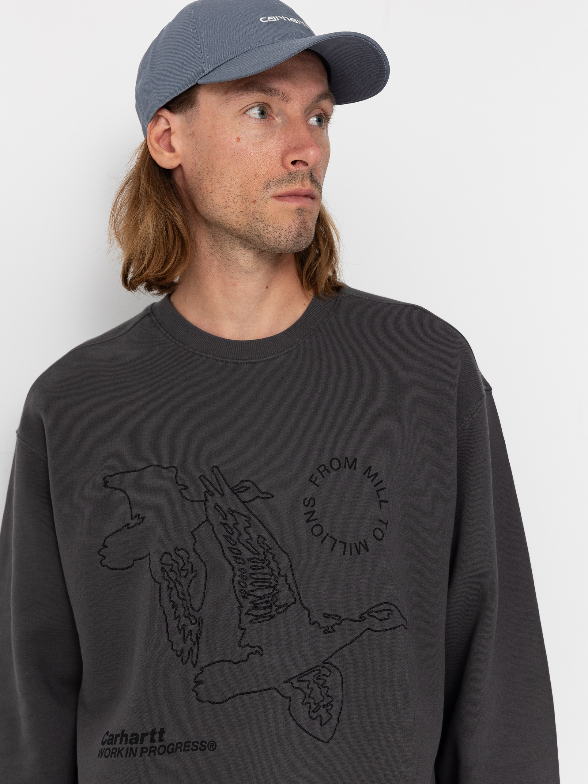 Carhartt WIP Flying Ducks Sweatshirt (graphite)