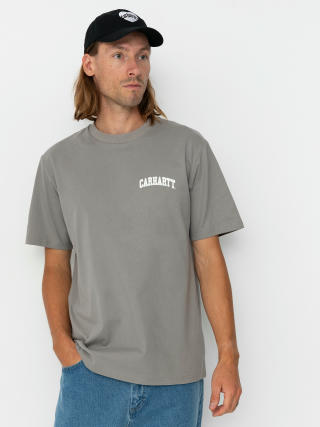 Carhartt WIP University Script T-Shirt (misty grey/white)