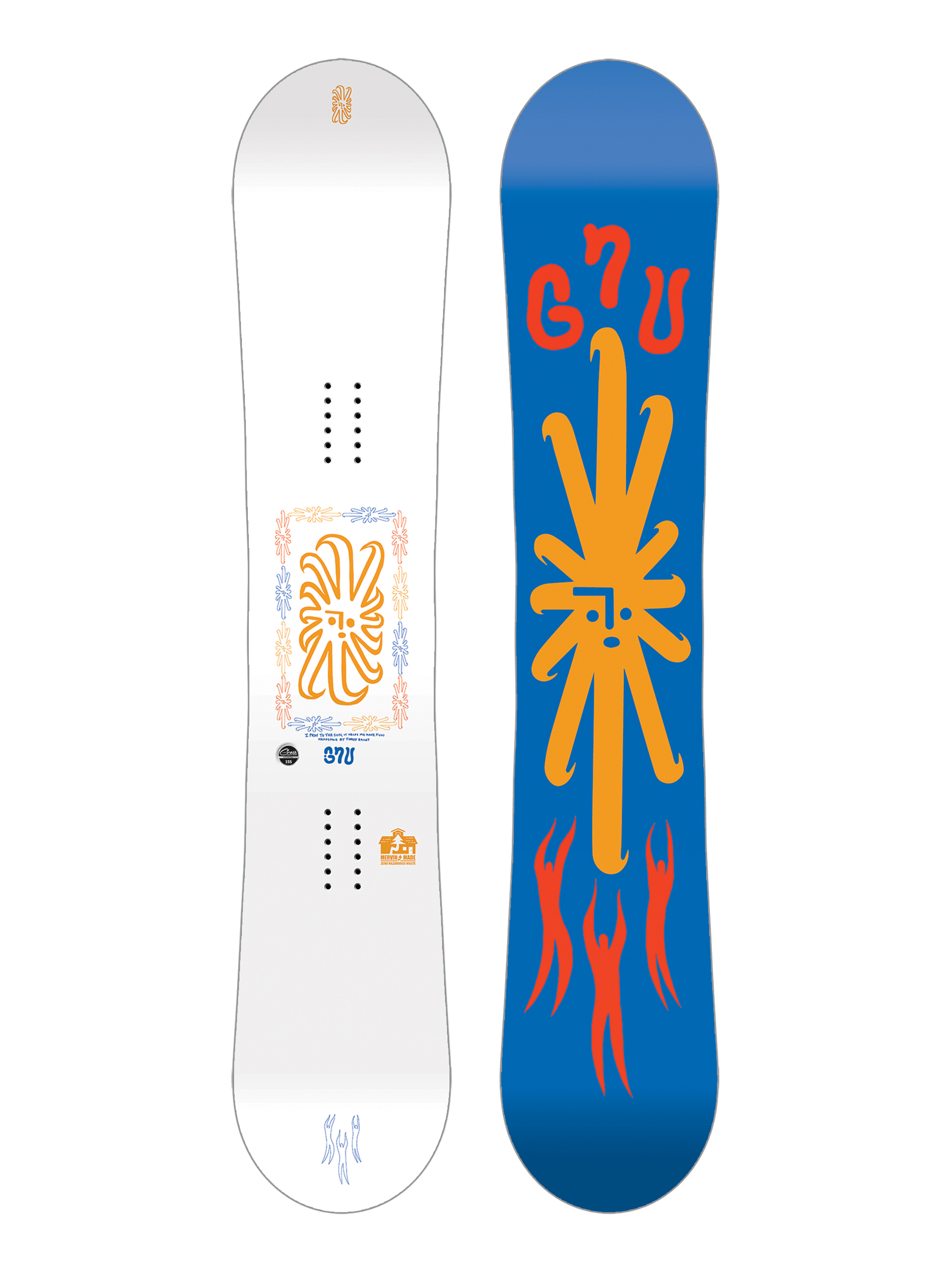 Gnu Snowboard Headspace - blue, multicolor (blue)