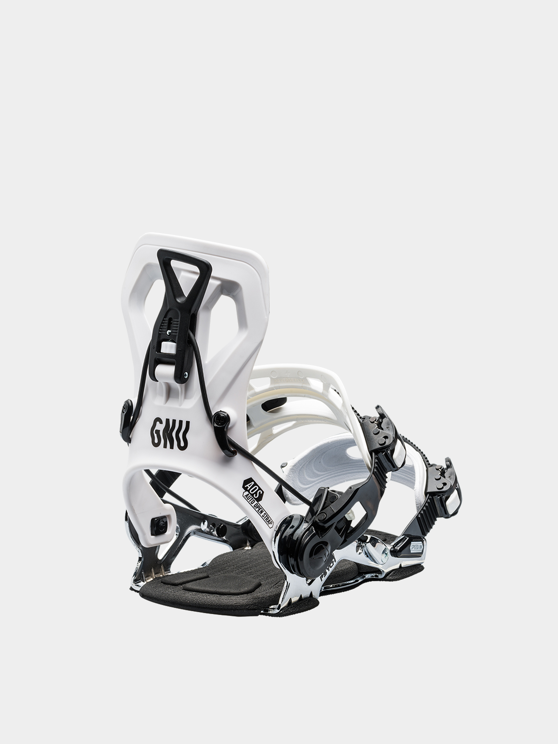 Gnu Snowboard bindings Psych (white)