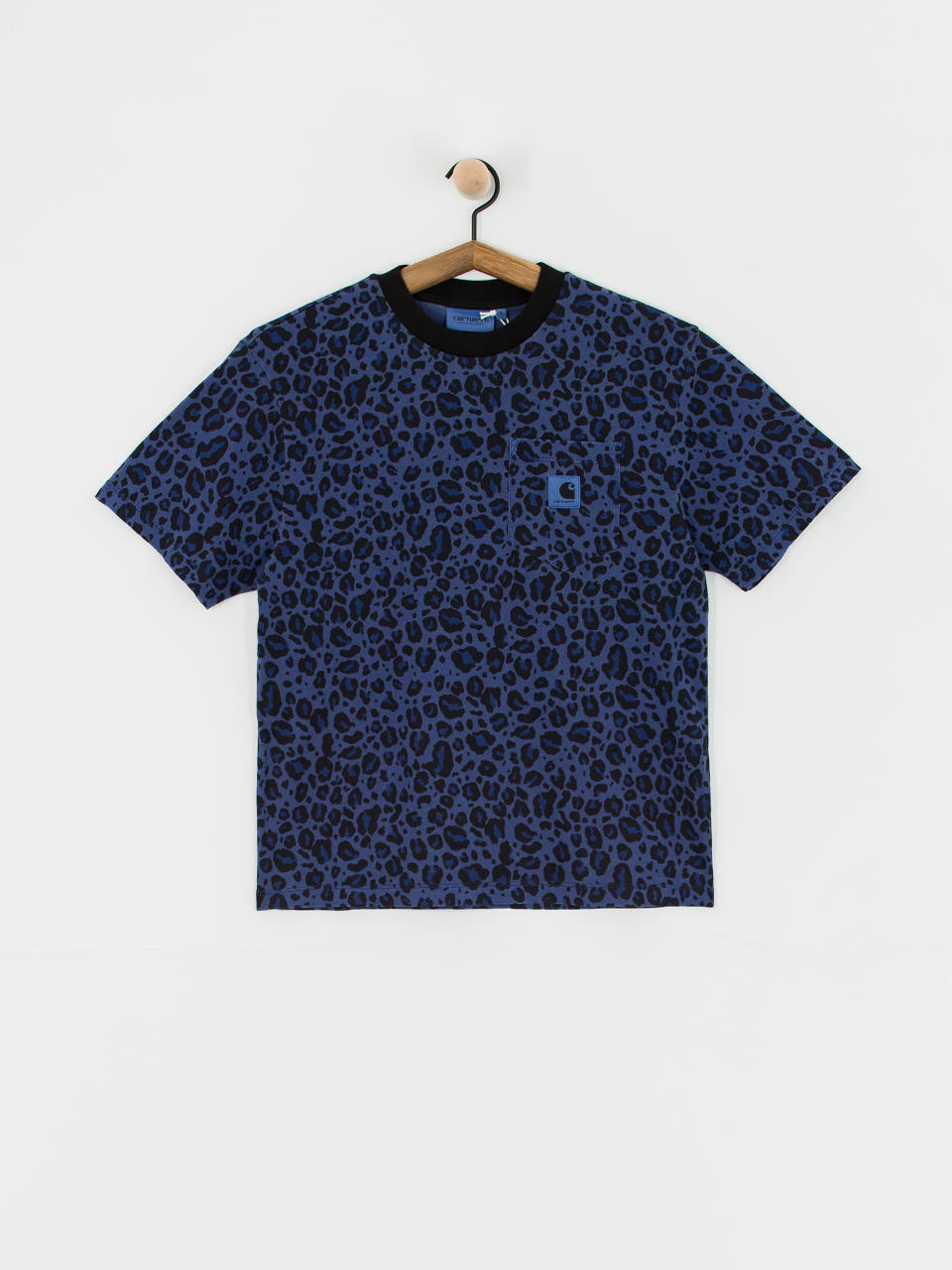 Carhartt WIP Leo Pocket Wmn T-Shirt (camo leo/aura)