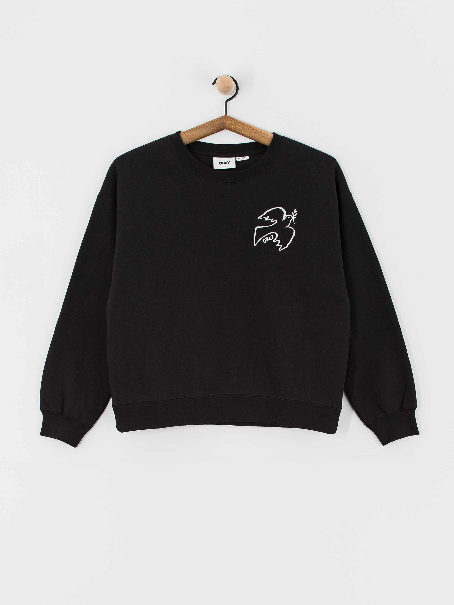 OBEY Sweatshirt Peace Dove Wmn black digital black