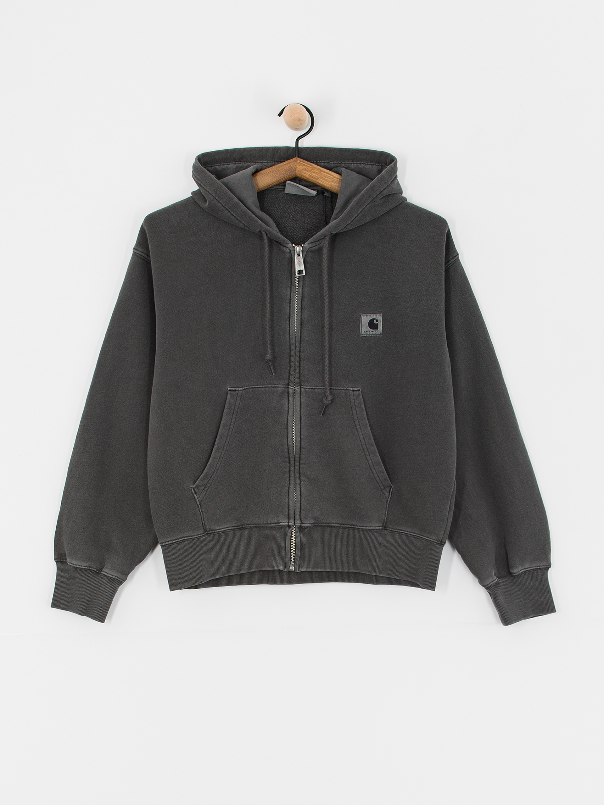 Carhartt WIP Hoodie Nelson ZHD Wmn - black, grey (graphite)