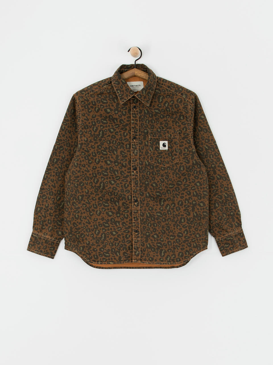 Carhartt WIP Hemd Leo Wmn (camo leo/tamarind/tamarind)