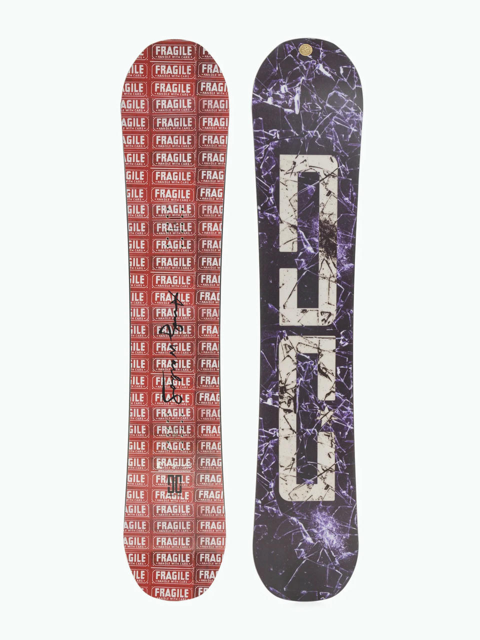 Mens DC Aw Ply Snowboard (red fragile)