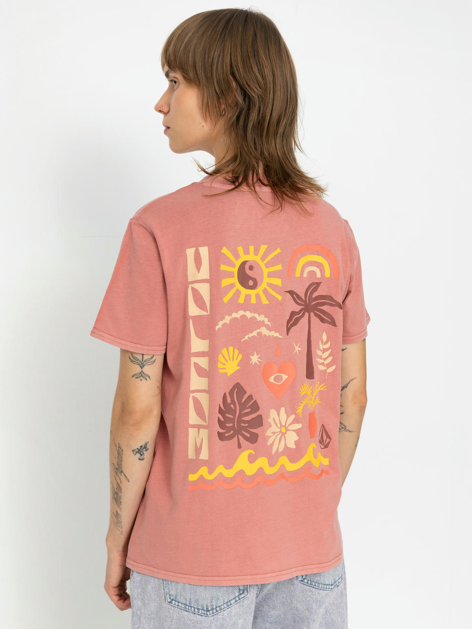 Volcom T-Shirt Lock It Up Wmn (mauve rose)