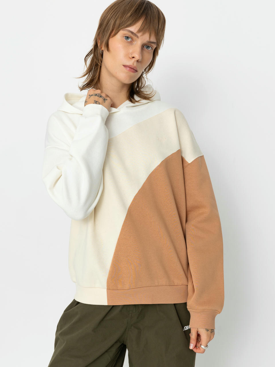 Roxy Hoodie Waving Heart HD Wmn (parchment)