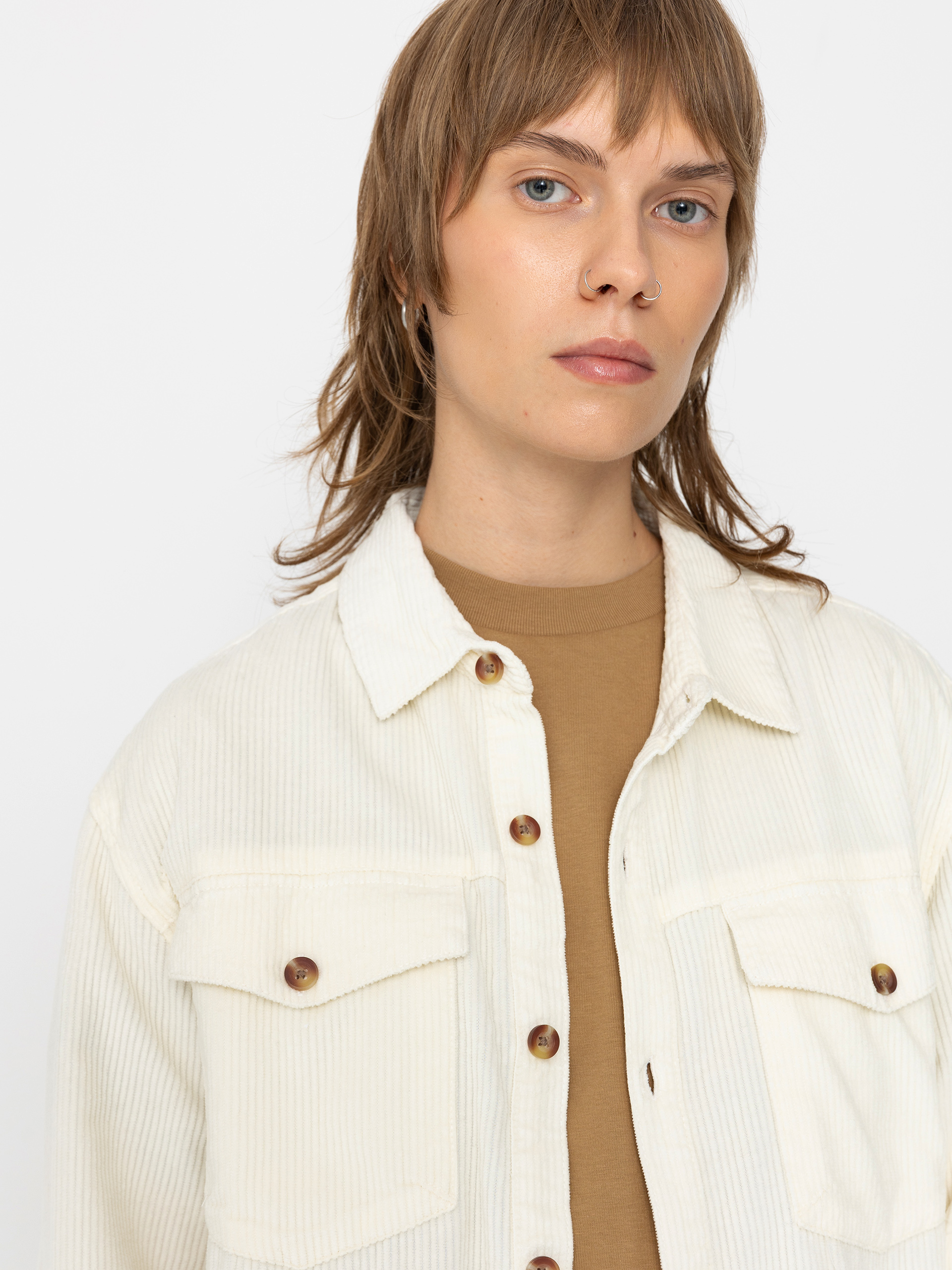 Roxy Let It Go Cord Wmn Shirt (egret)