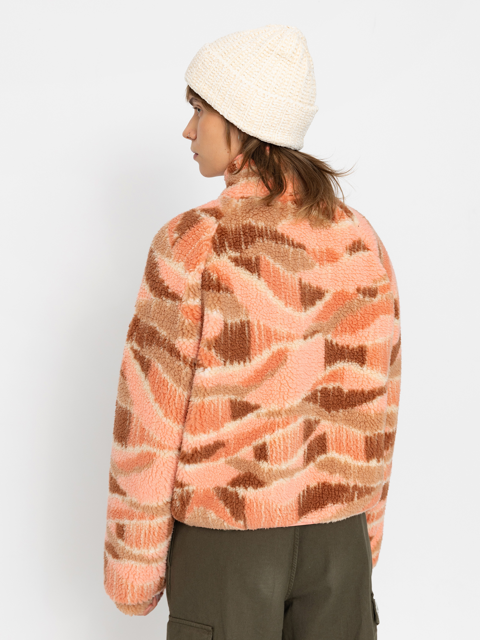 Womens Roxy Fleece  Blurry Cloud (candlelight peach dune)